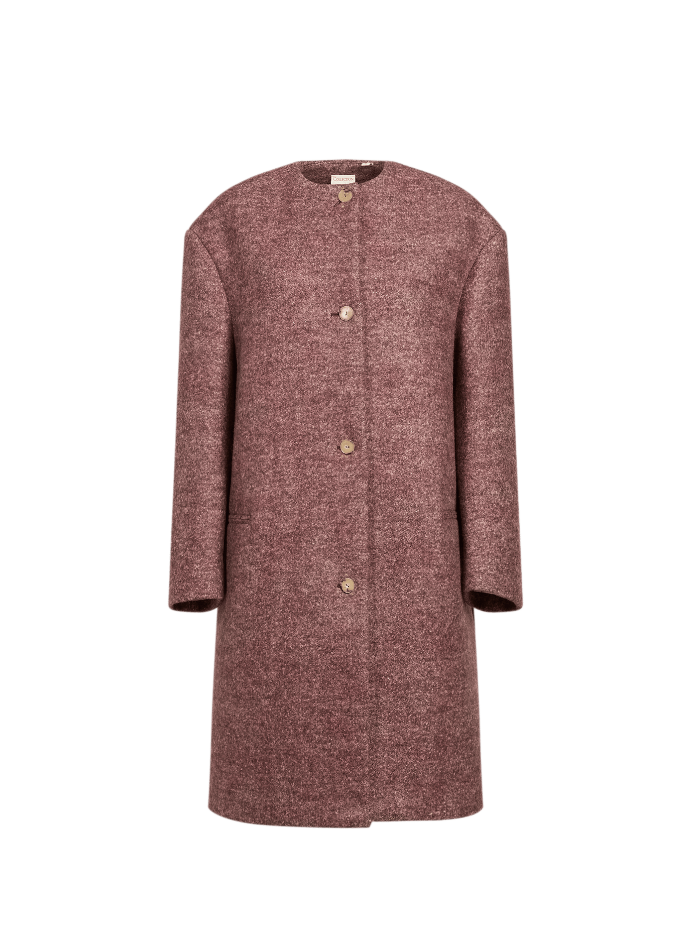 Manteau Cora en laine mélangé CALVIN KLEIN COLLECTION Beige