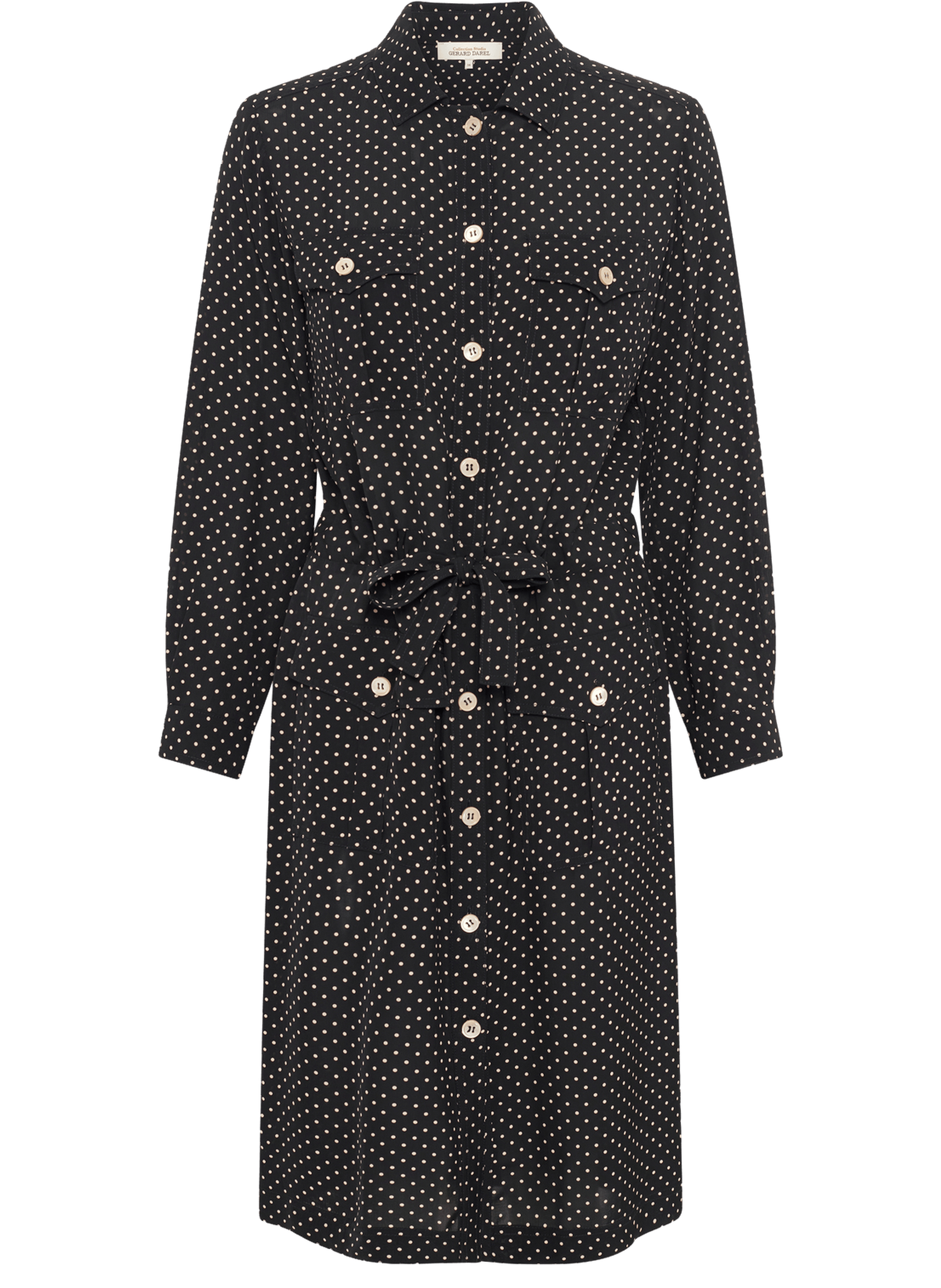 Robe chemise à pois - ruzena GERARD DAREL Noir