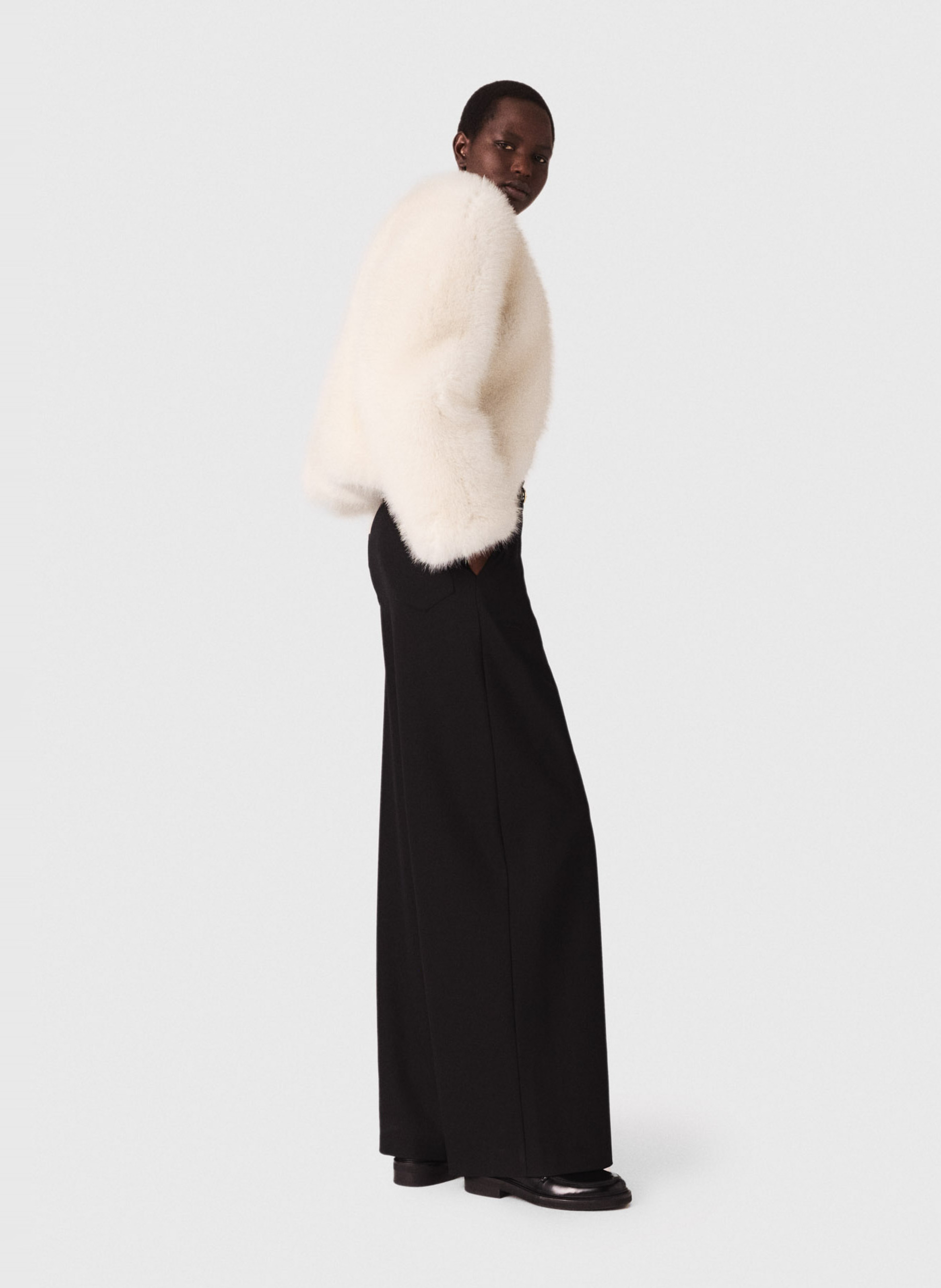 Pantalon large MAJE Noir
