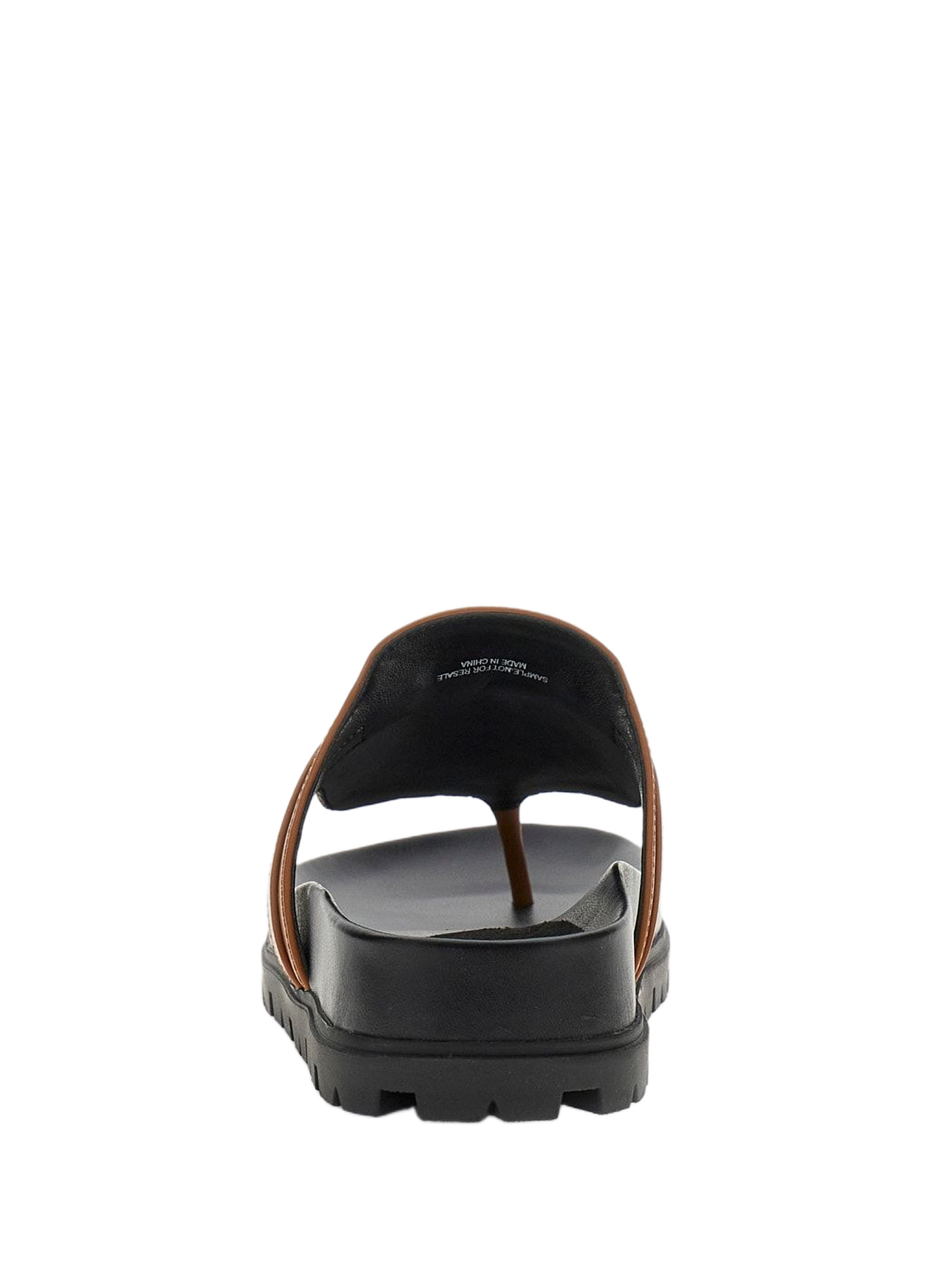 Sandali piatti con logo GUESS Marrone