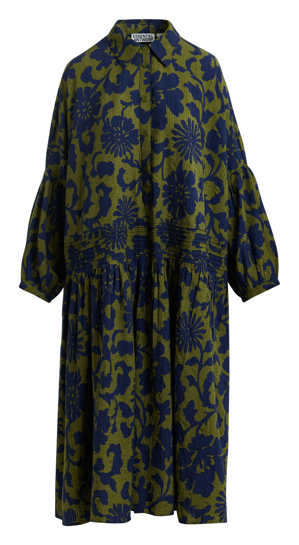 Robe chemise ample imprimée jea Vert