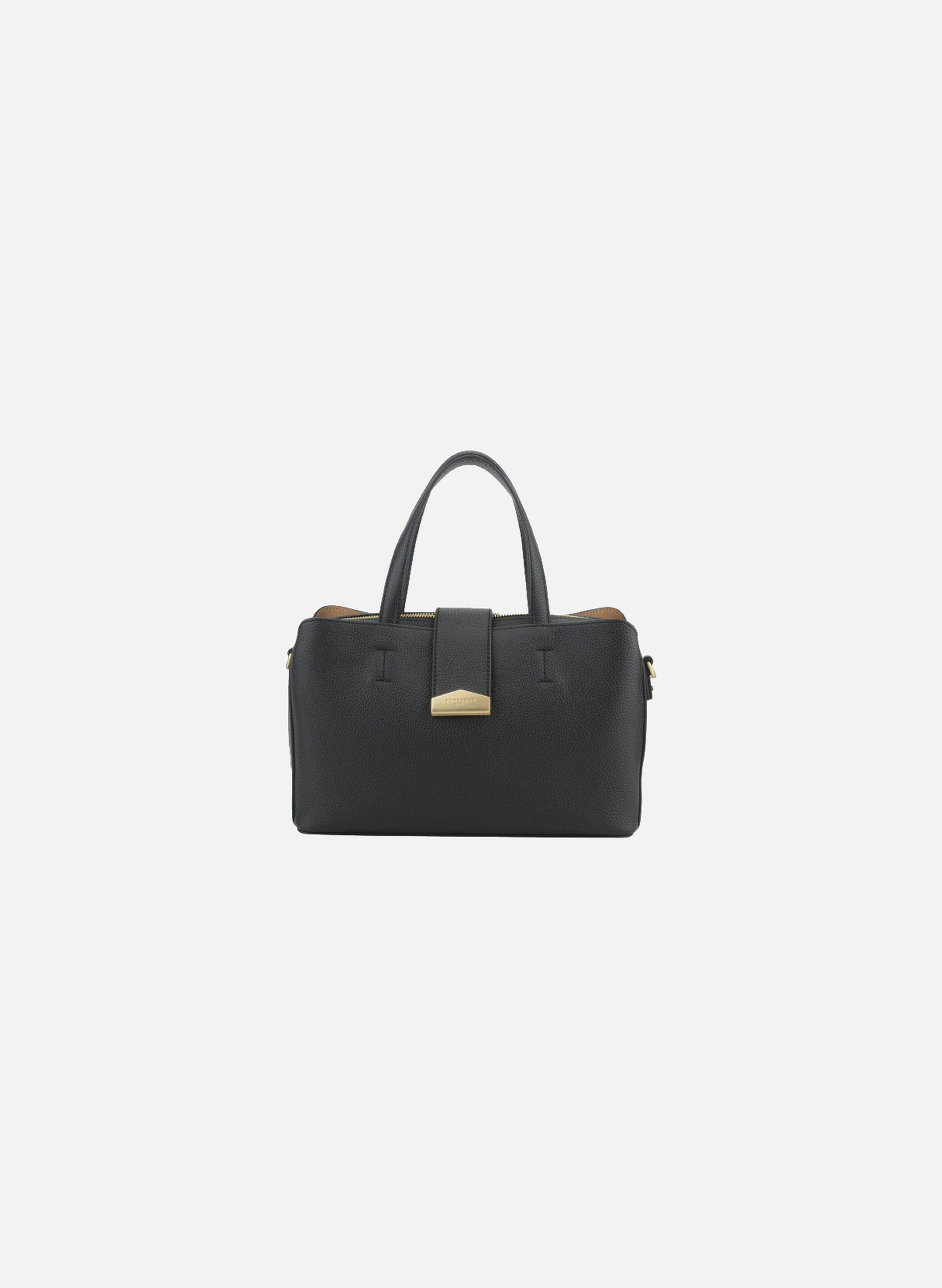 Cavalcade | sac à main mm en cuir de vachette POURCHET Noir
