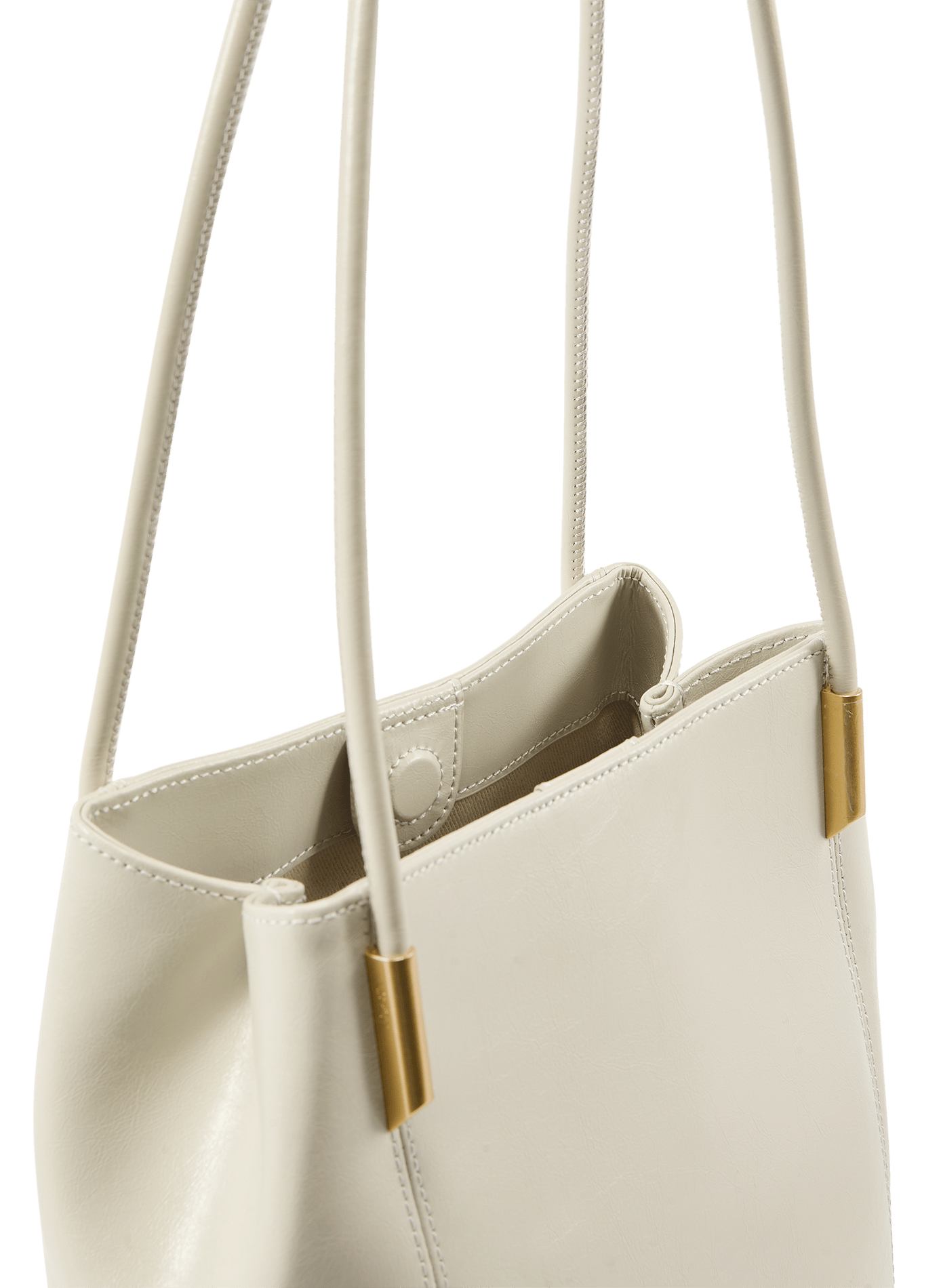 Schoudertas van leer ATELIER DE LUMEN Beige