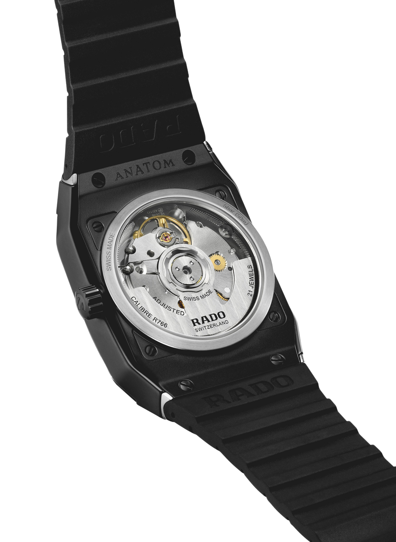 Montre automatique Anatom Automatic en caoutchouc RADO Vert