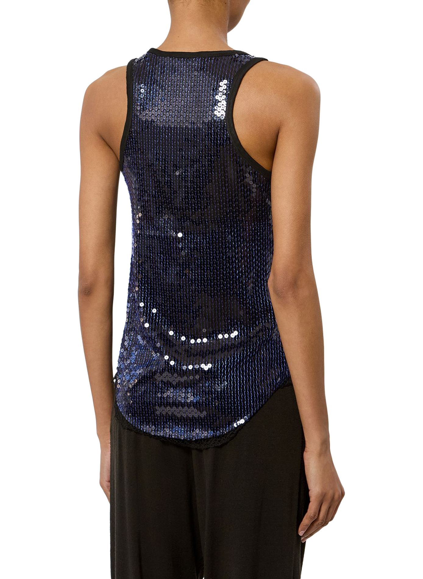 Tanktop met paillettenborduursel ISABEL MARANT Blauw