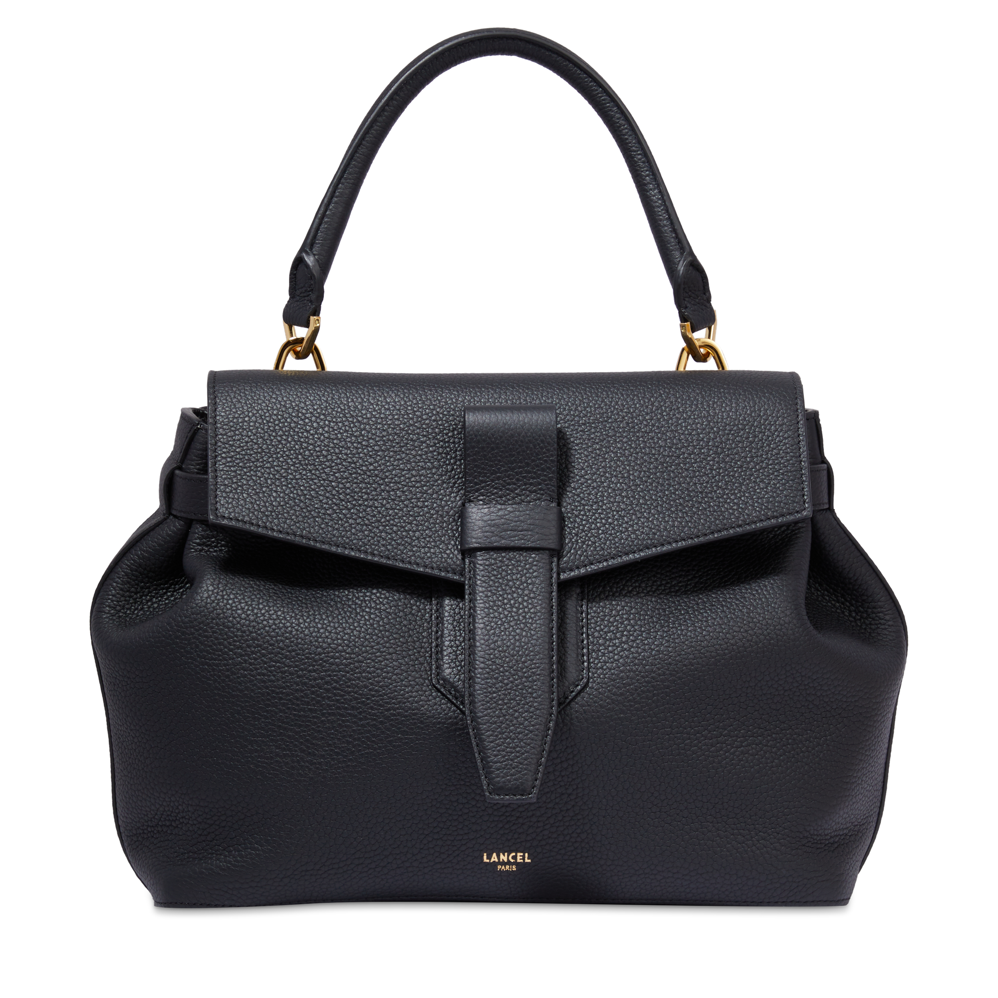 Handtas Charlie van Lancel in korrelig rundleer LANCEL Zwart