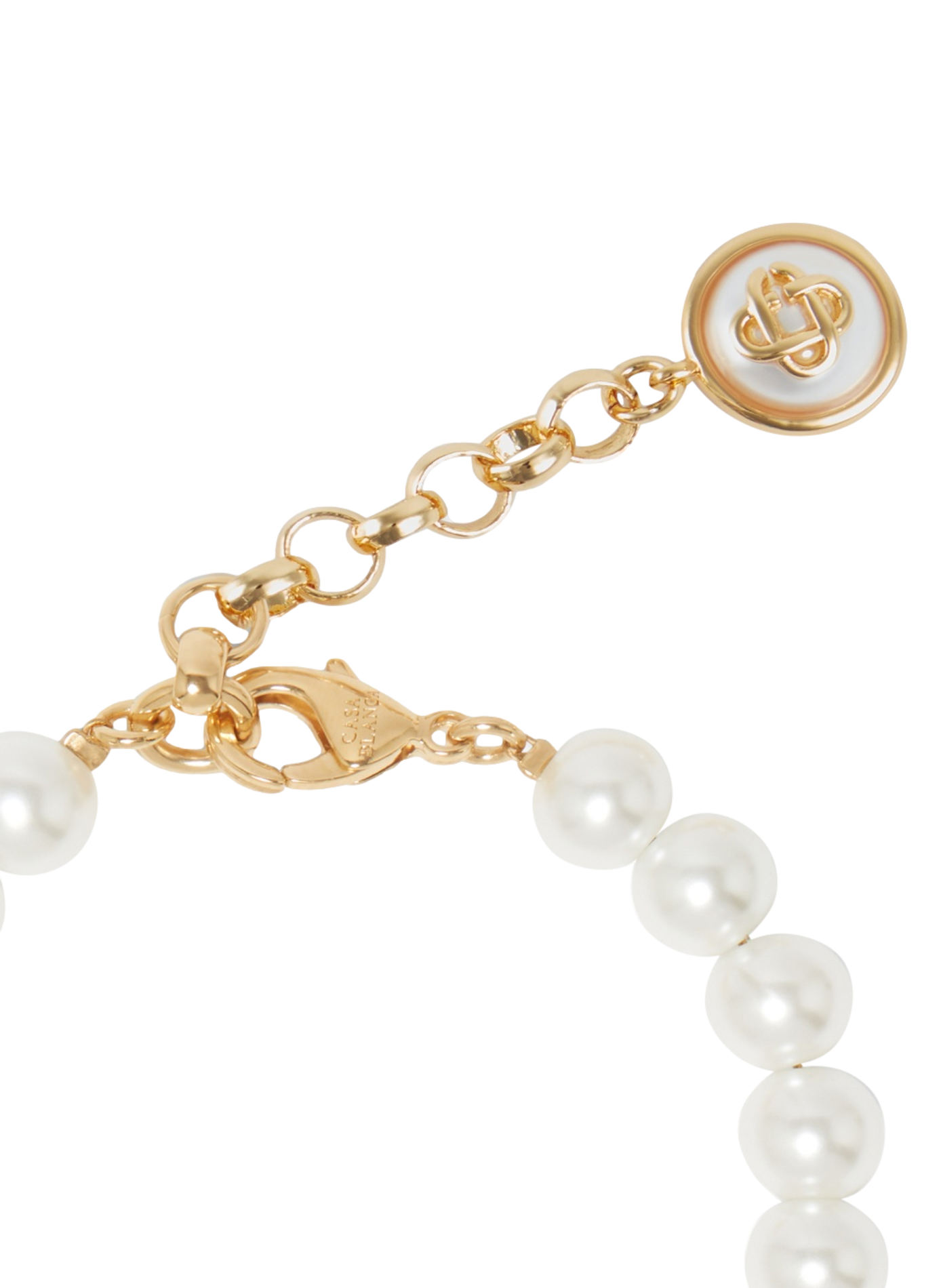 Bracelet logo à perles CASABLANCA PARIS Doré