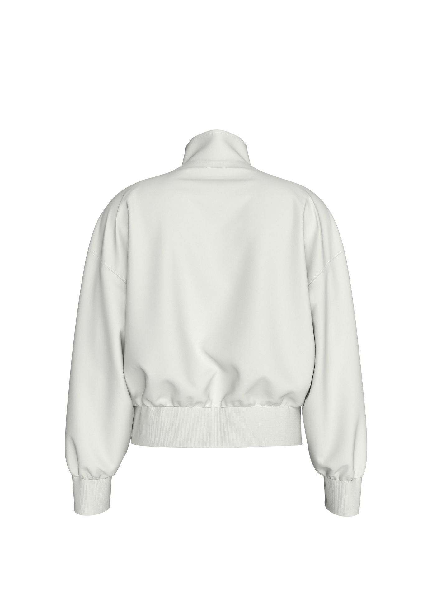 Sweatshirt mit Stehkragen aus Baumwolle CALVIN KLEIN Beige