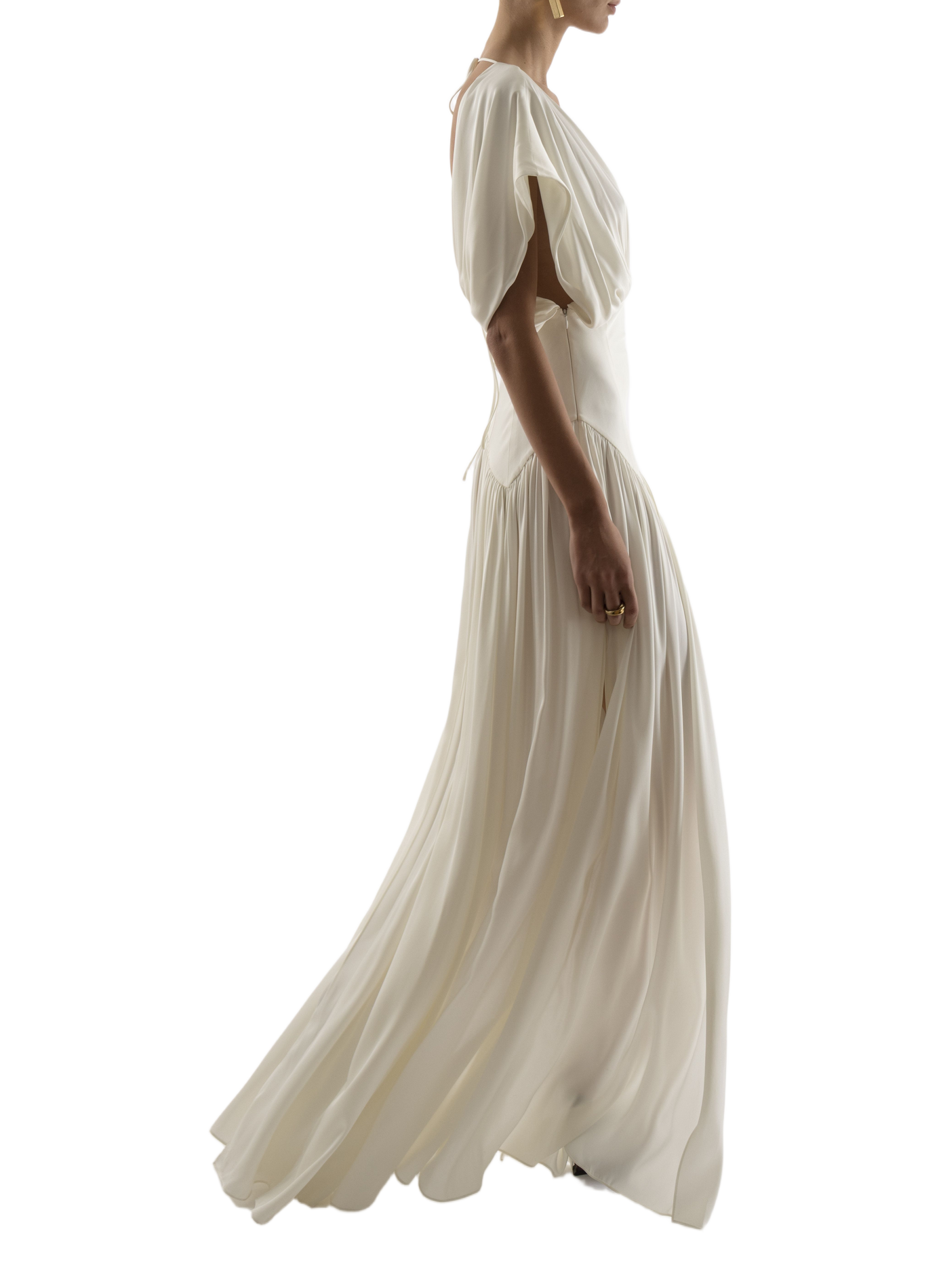 Langes Seidenkleid ARAKII Weiss