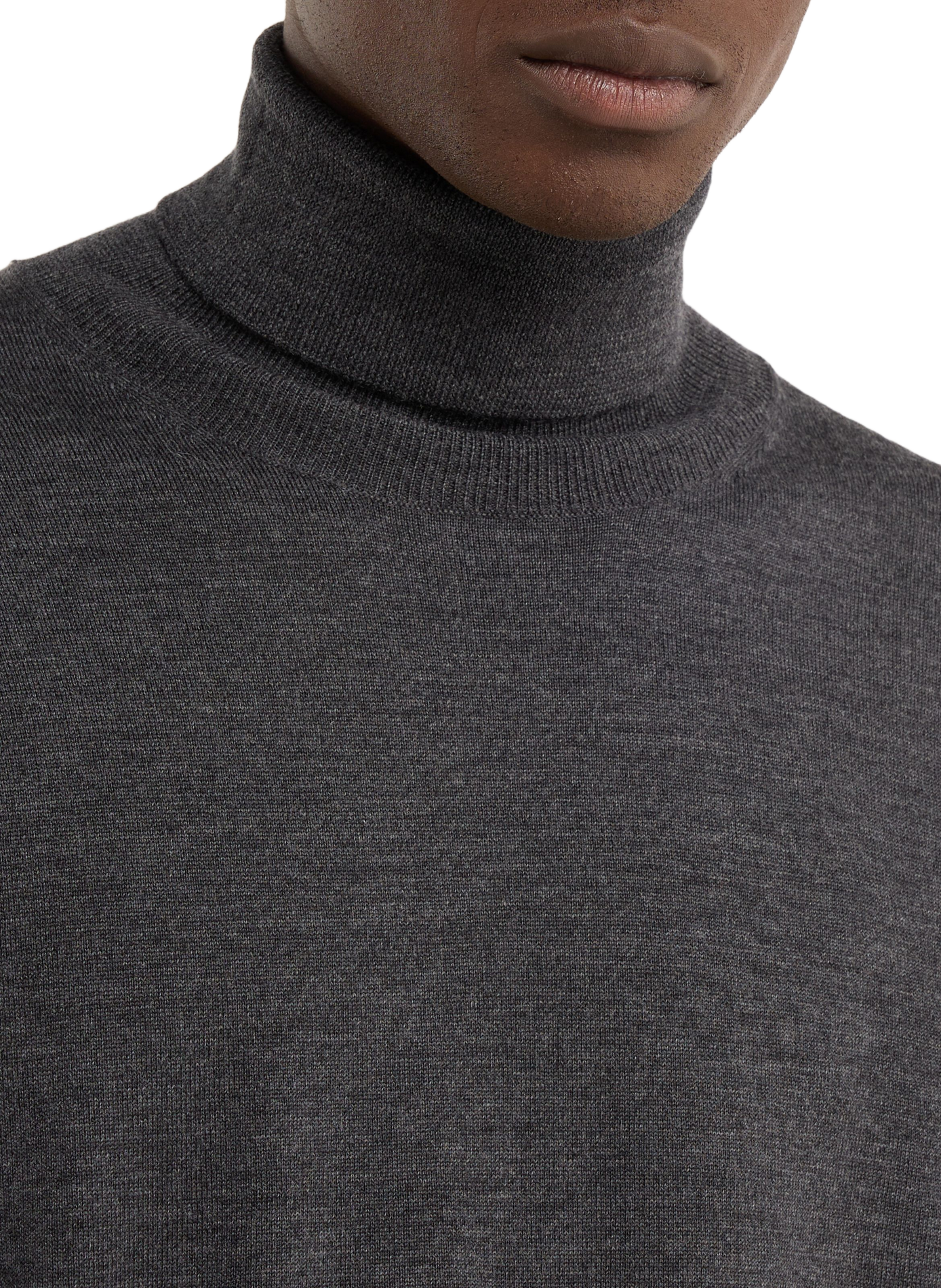 Rollkragenpullover aus Merinowolle | Grau SAISON 1865 Herren