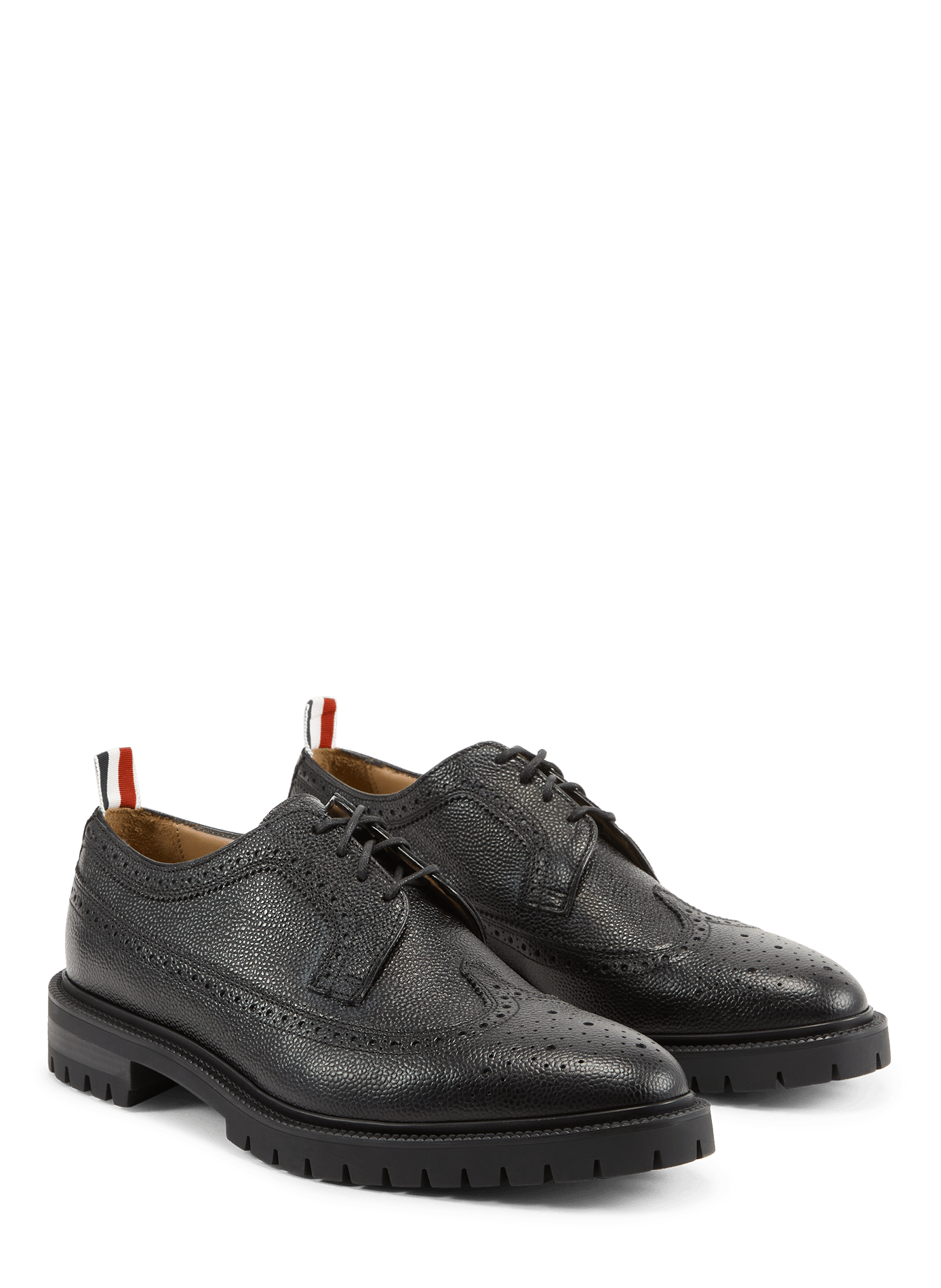 Derbies en cuir THOM BROWNE Noir