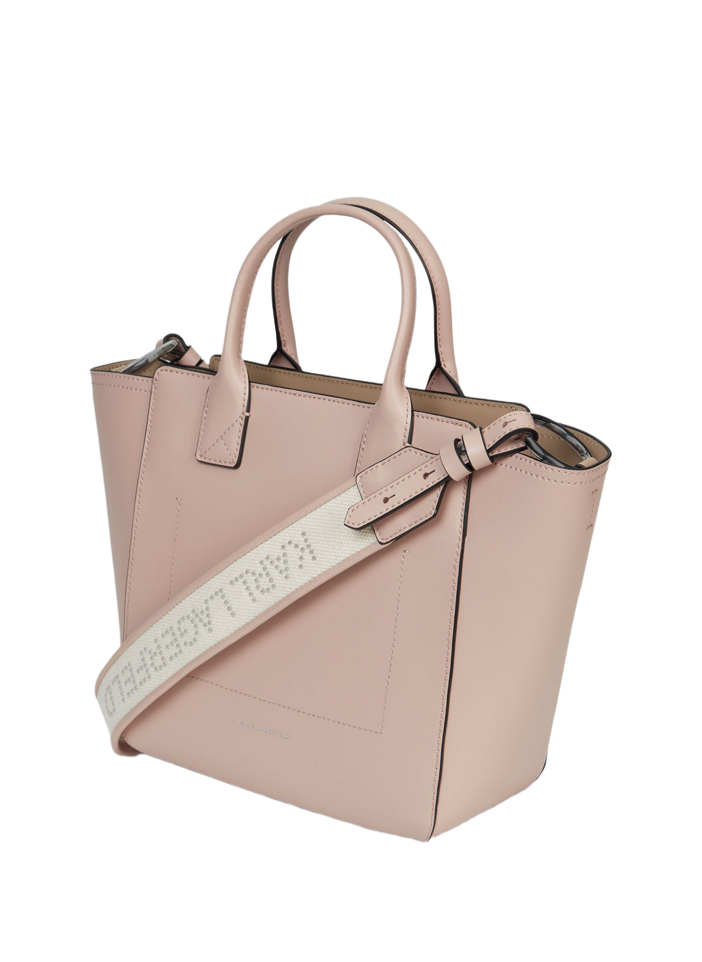 Sac cabas K/Daily avec sangle amovible en cuir KARL LAGERFELD Rose
