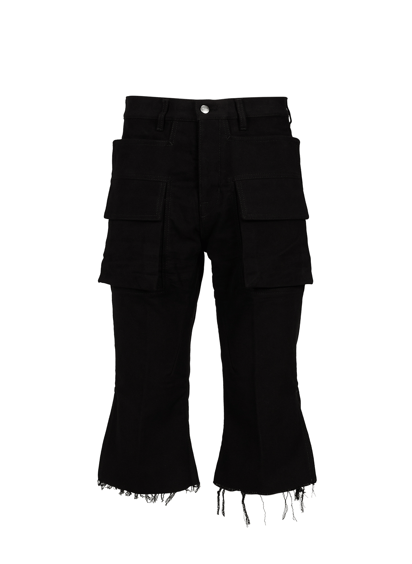 Capri cargo Bolan en denim de coton RICK OWENS Noir