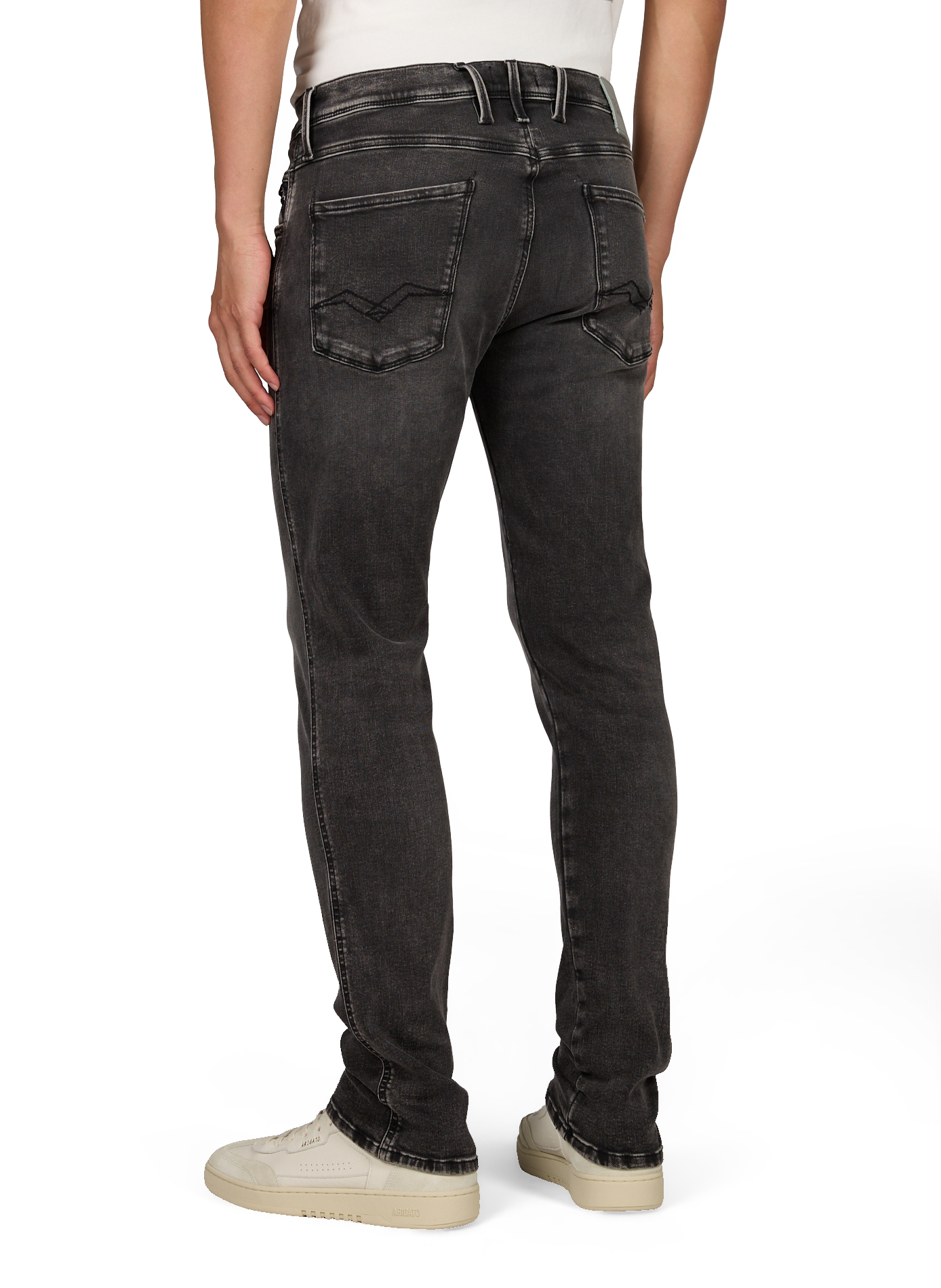Cotton skinny jeans REPLAY Grey