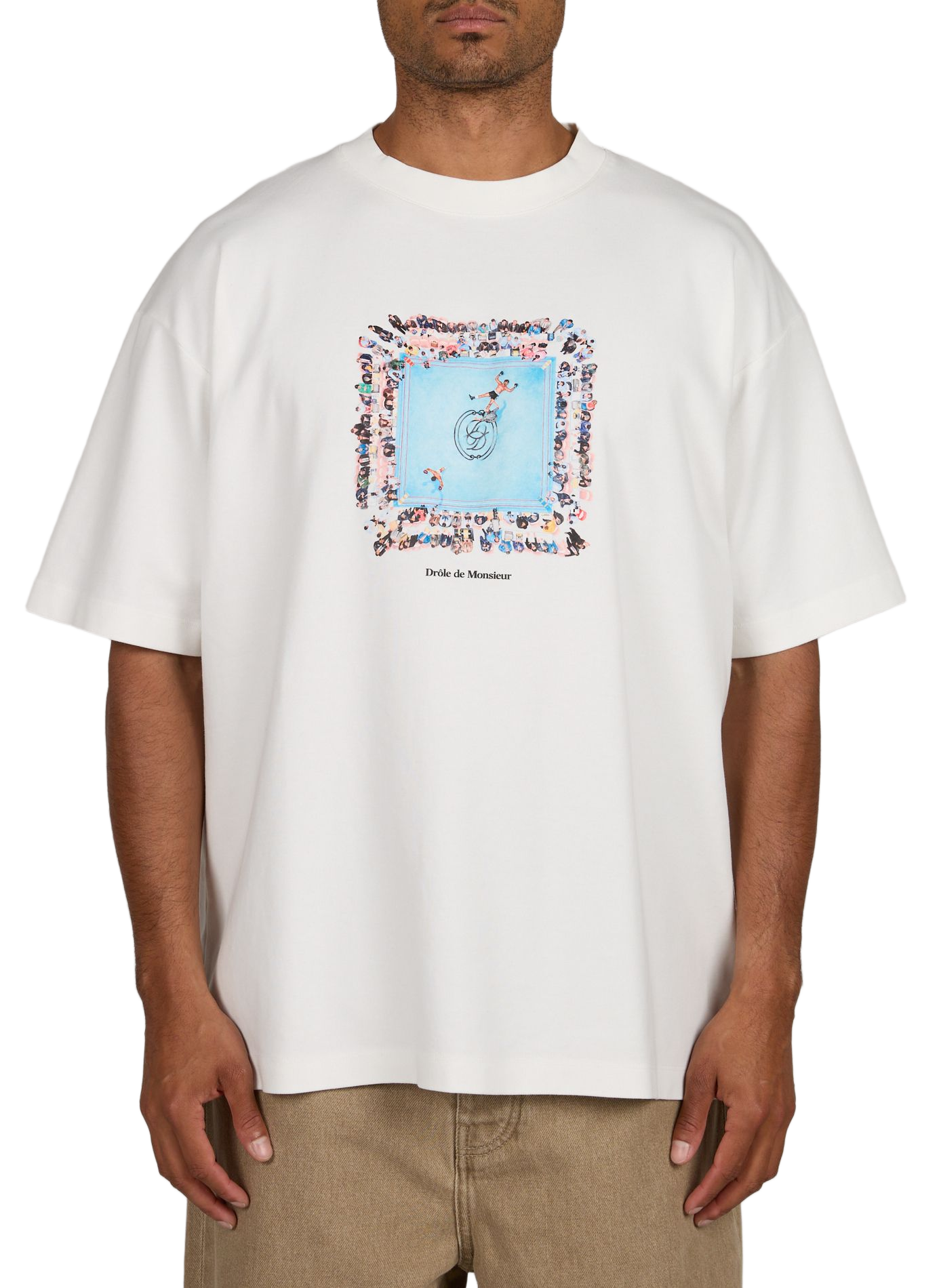 Tee-shirt oversize en coton DROLE DE MONSIEUR Blanc