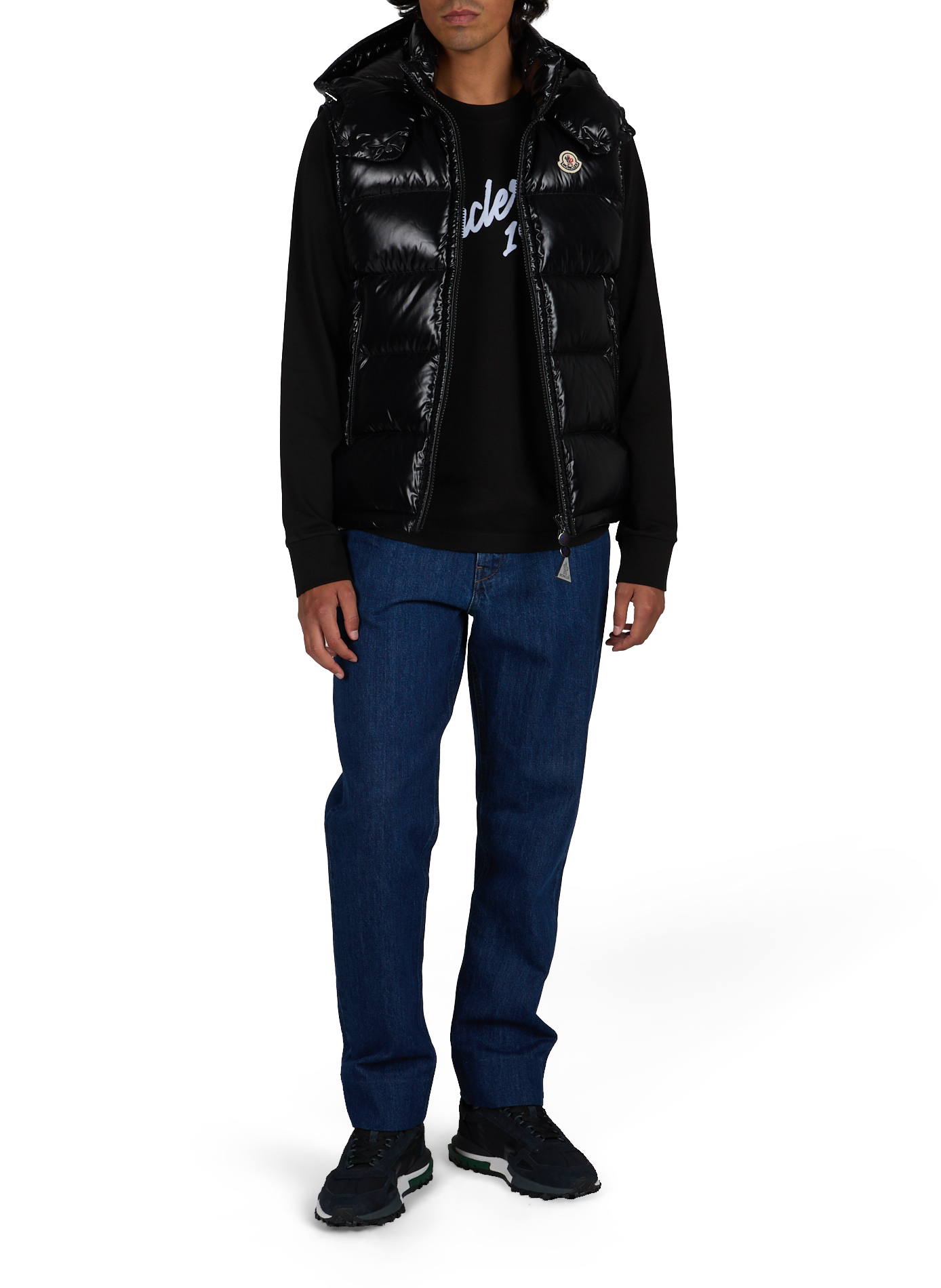Bodywarmer met afneembare capuchon MONCLER Zwart