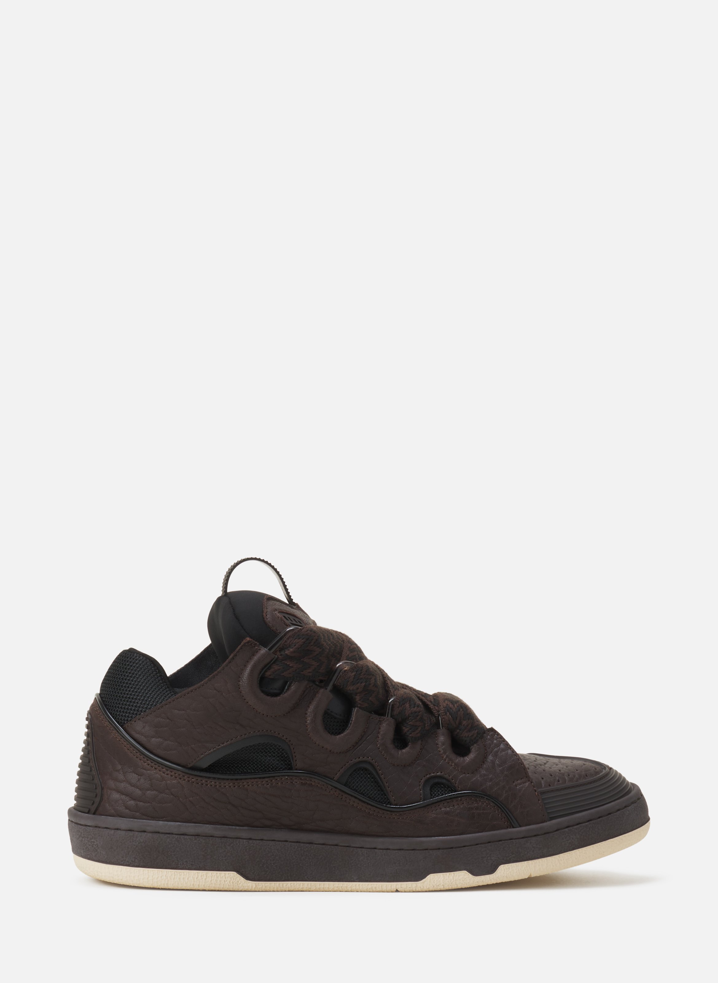 Sneakers curb en cuir effet dino LANVIN Noir