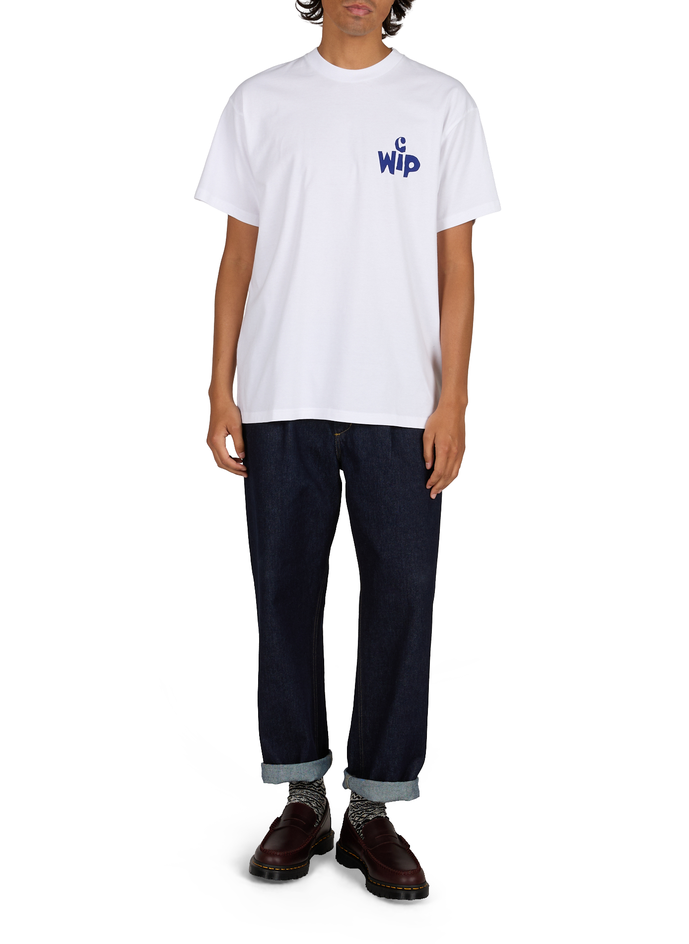 Straight round neck printed t-shirt CARHARTT WIP White