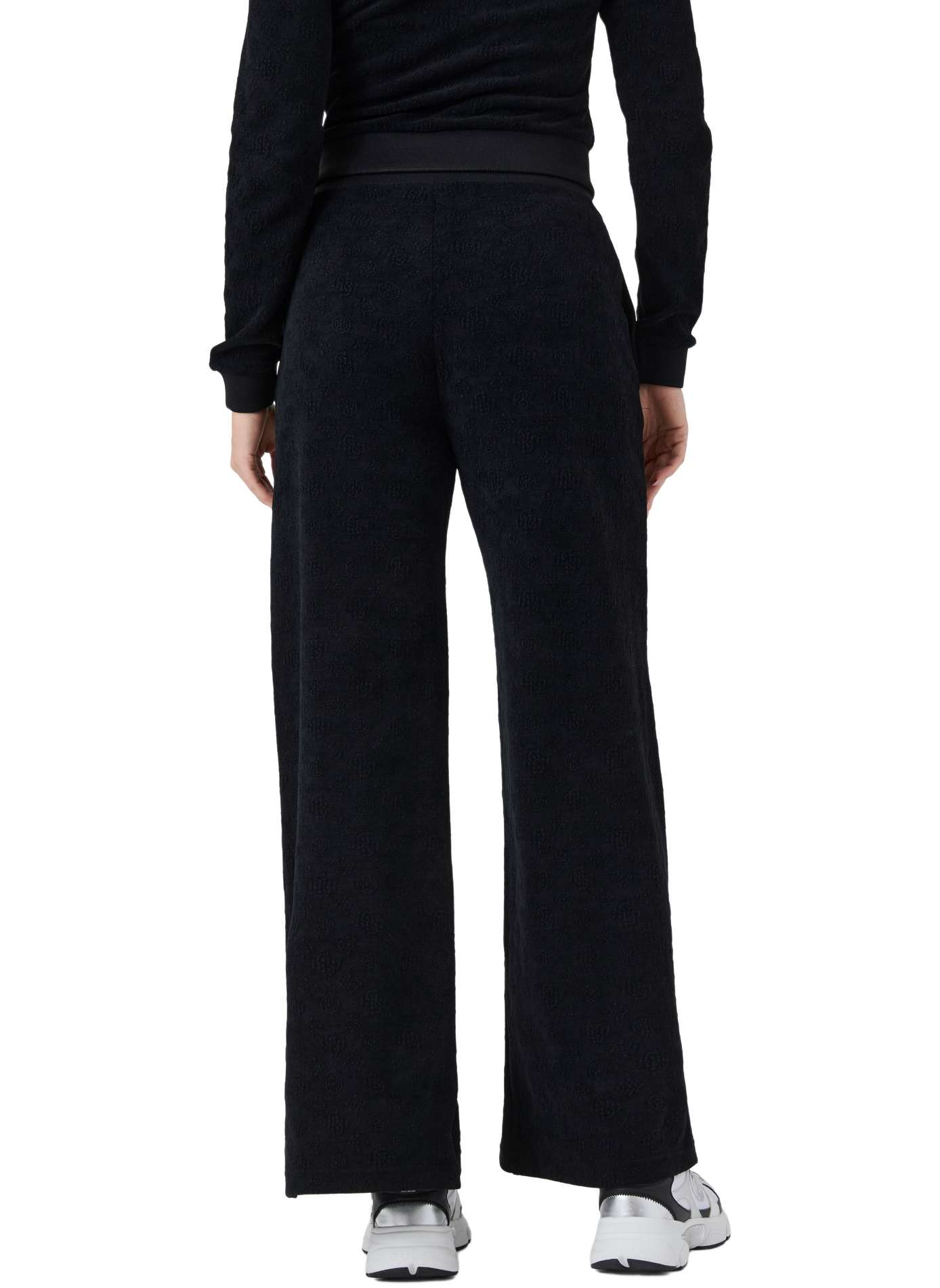 Laudomia plain straight-leg track pants GUESS Black