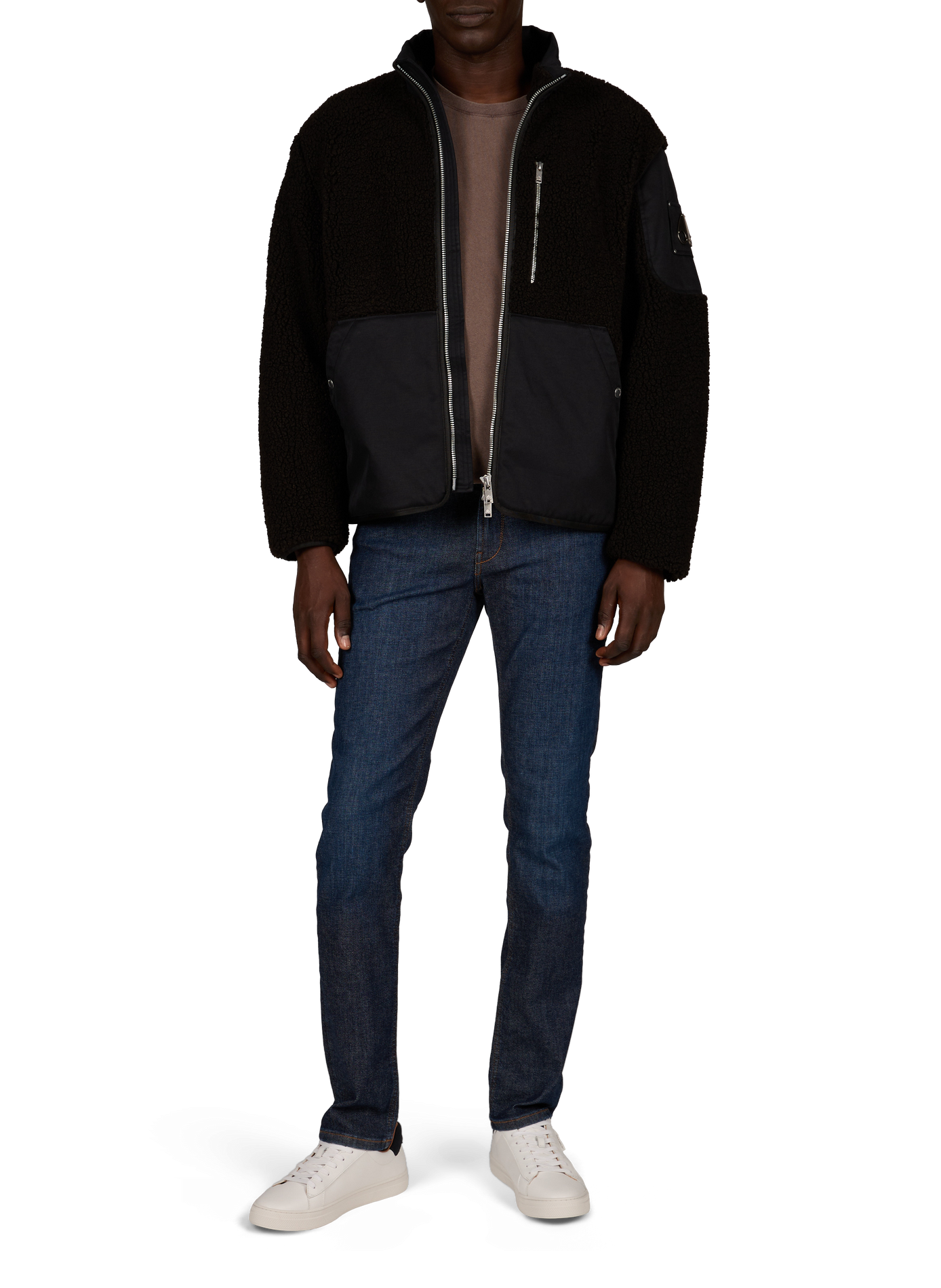 Veste ample col montant MOOSE KNUCKLES Noir