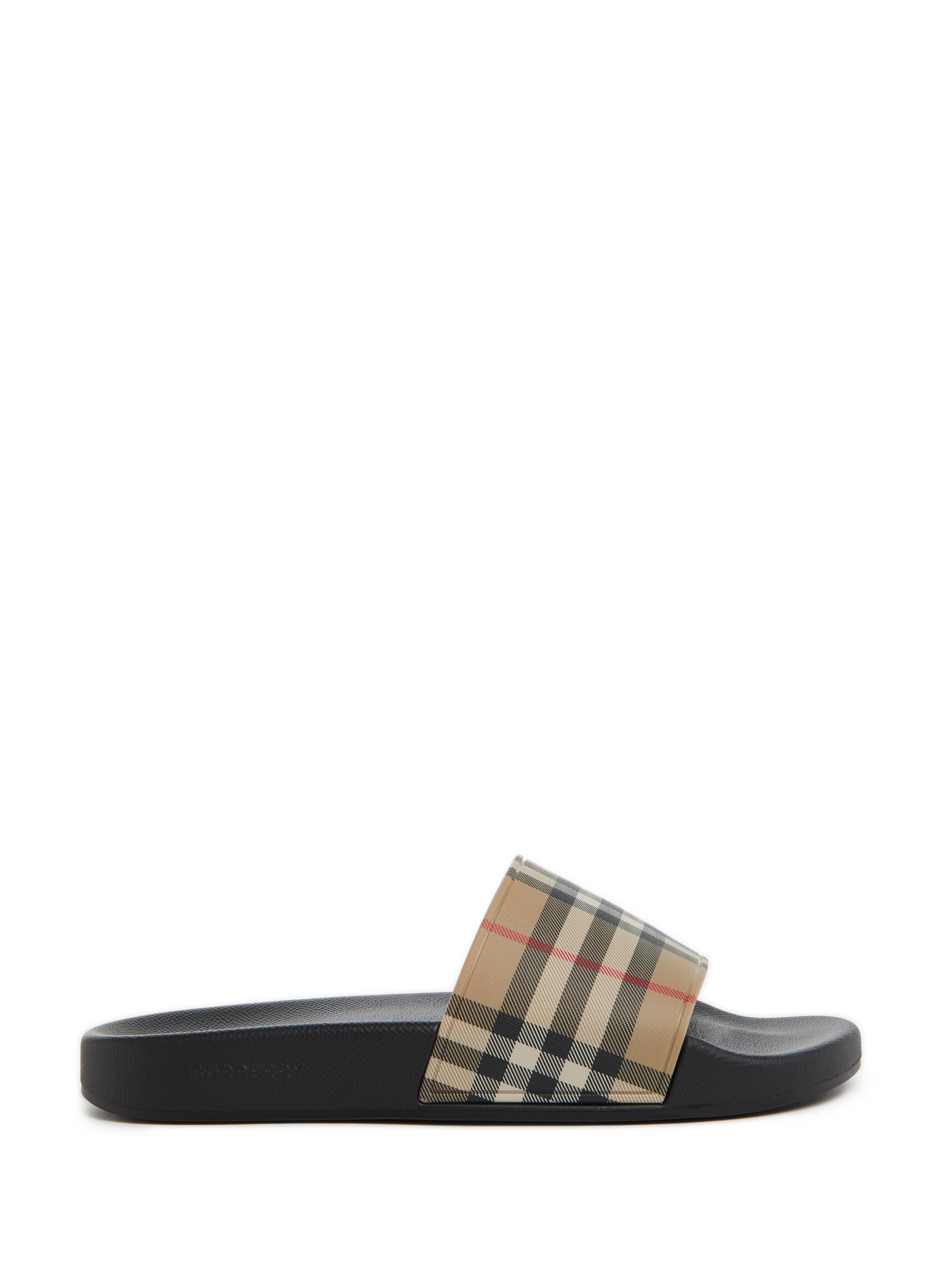BURBERRY Vintage check printed sliders Multicolour