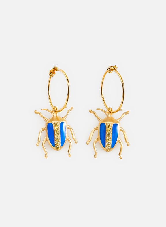 Alexander mcqueen sales beetle earrings