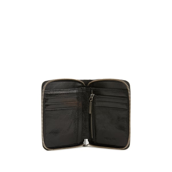 Porte-monnaie rabat en cuir