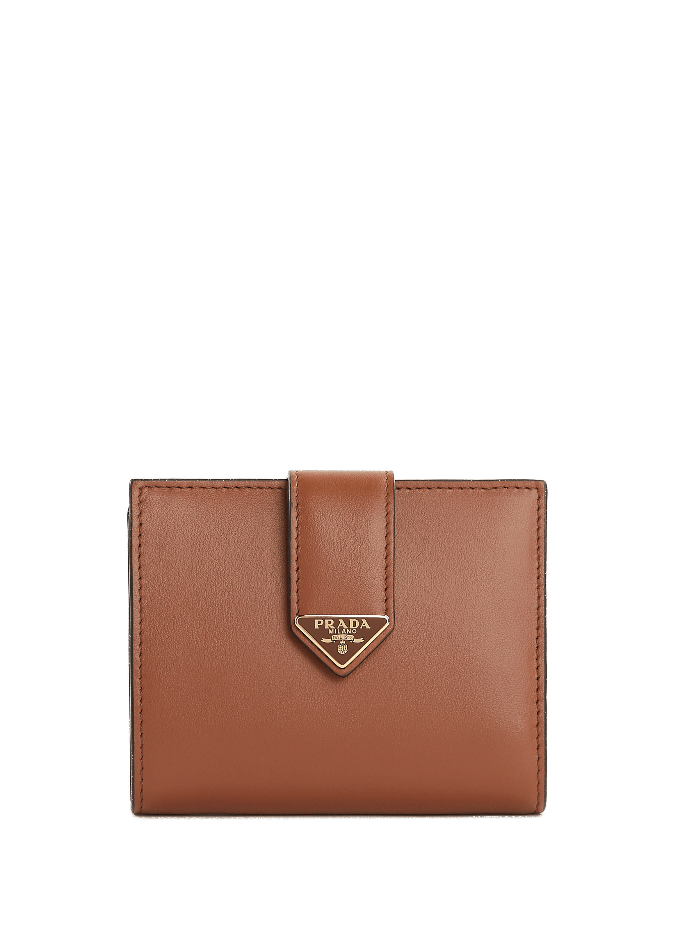 PRADA Portefeuille en cuir  Marron