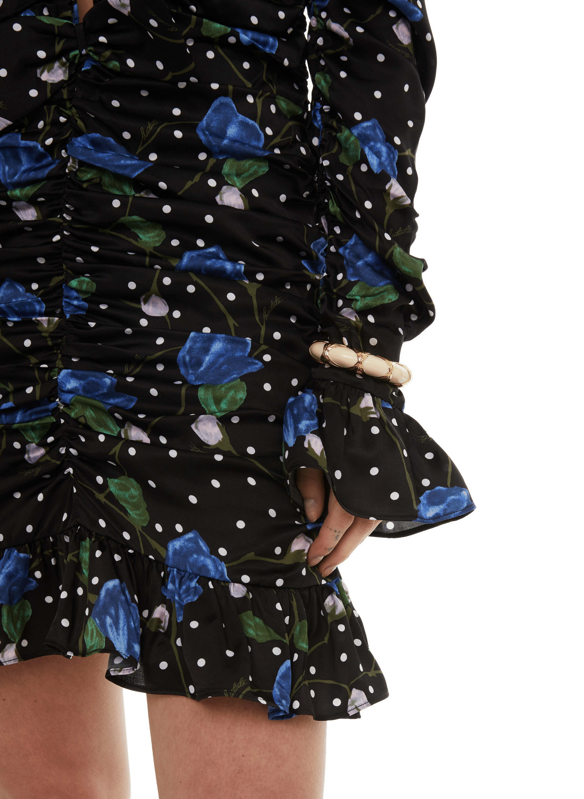 Robe à motif  ROTATE Noir