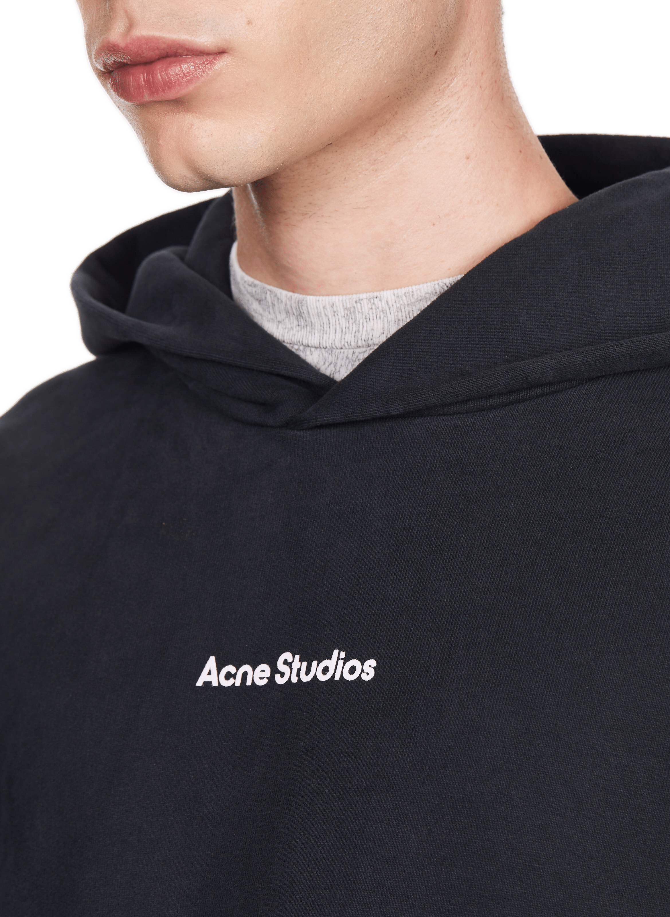 Hoodie oversize en coton ACNE STUDIOS Noir