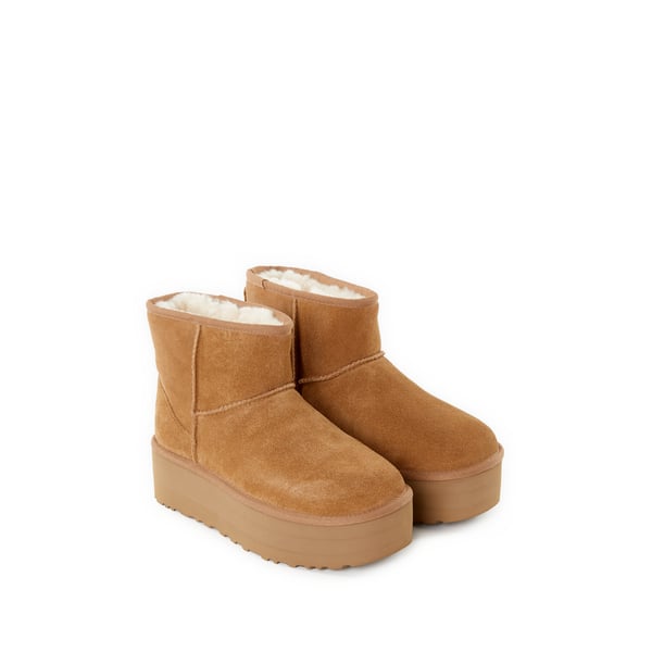 Ugg Platform Ankle Boots In Brown