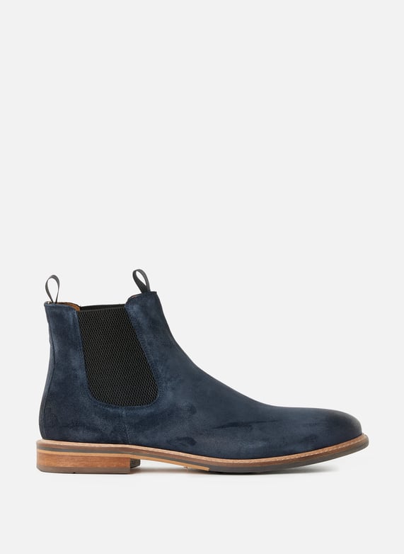 Blue Chelsea Pilot Boots