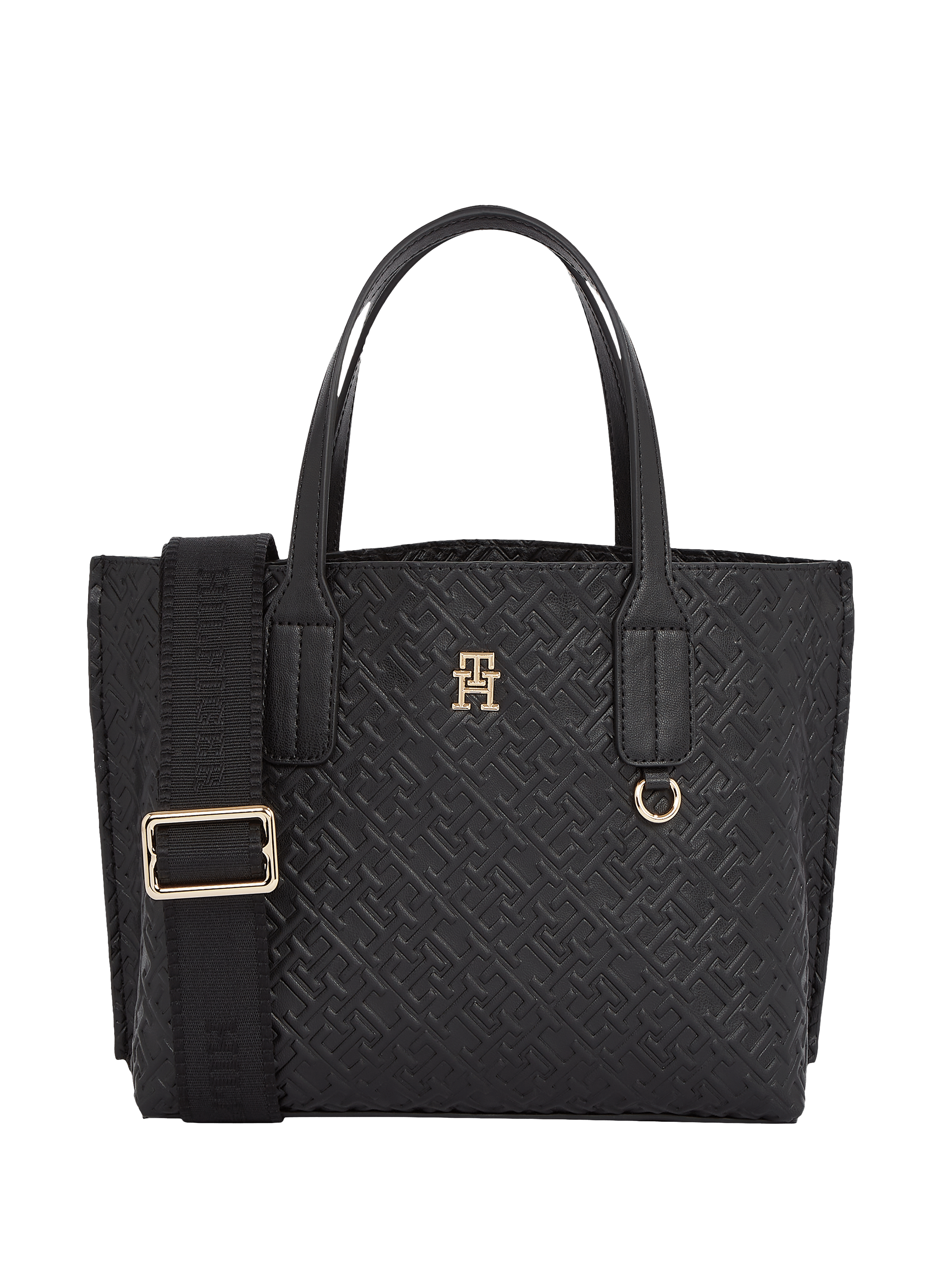 TOMMY HILFIGER Logo tote bag Black