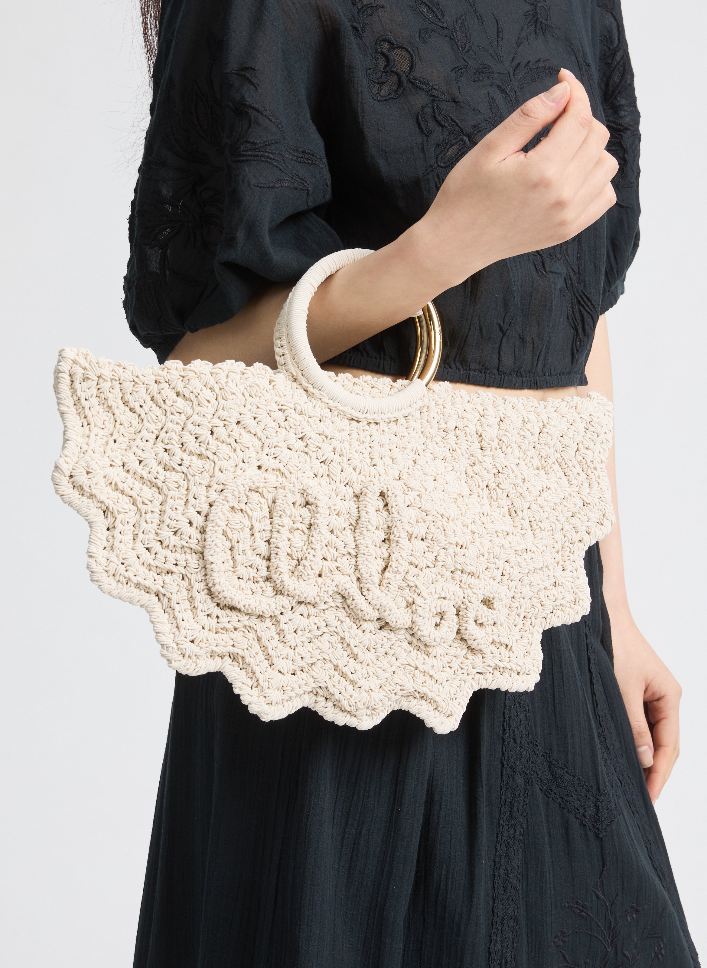 Handbag Paravent Bracelet Small CHLOÉ Beige