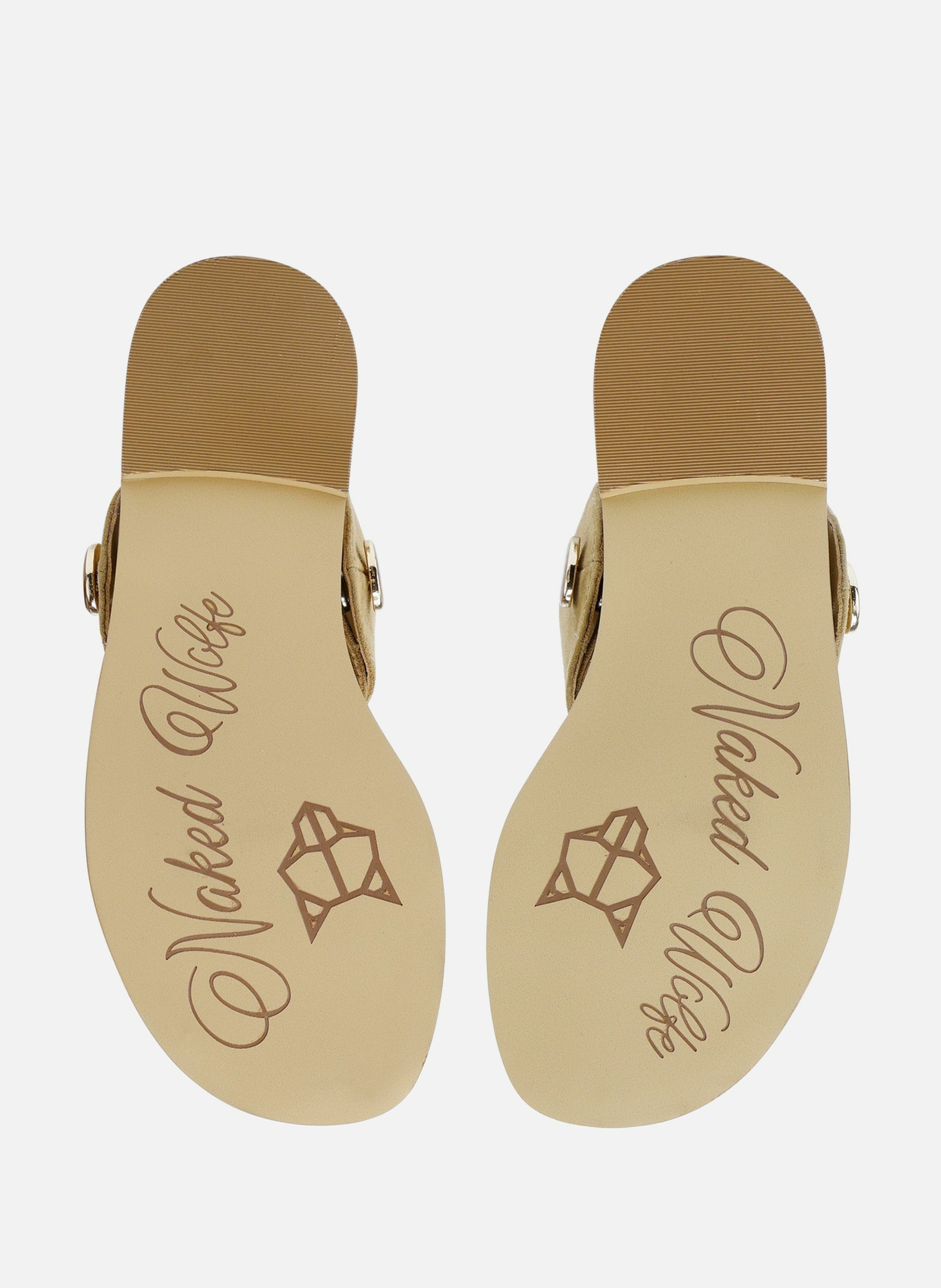 Tongs sammy NAKED WOLFE Marron