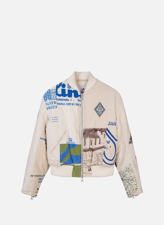 Veste ample imprimée en coton  MARINE SERRE Veste ample imprimée en coton  MARINE SERRE