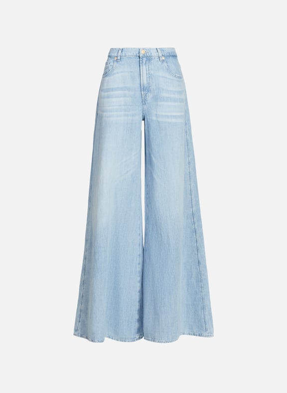 Loose-fit cotton and linen jeans Blue by 7 FOR ALL MANKIND 7 FOR ALL MANKIND Loose-fit cotton and linen jeans Blue