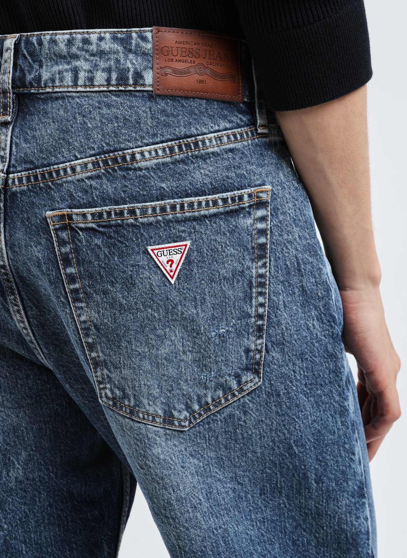 Jean G16 droit GUESS Bleu