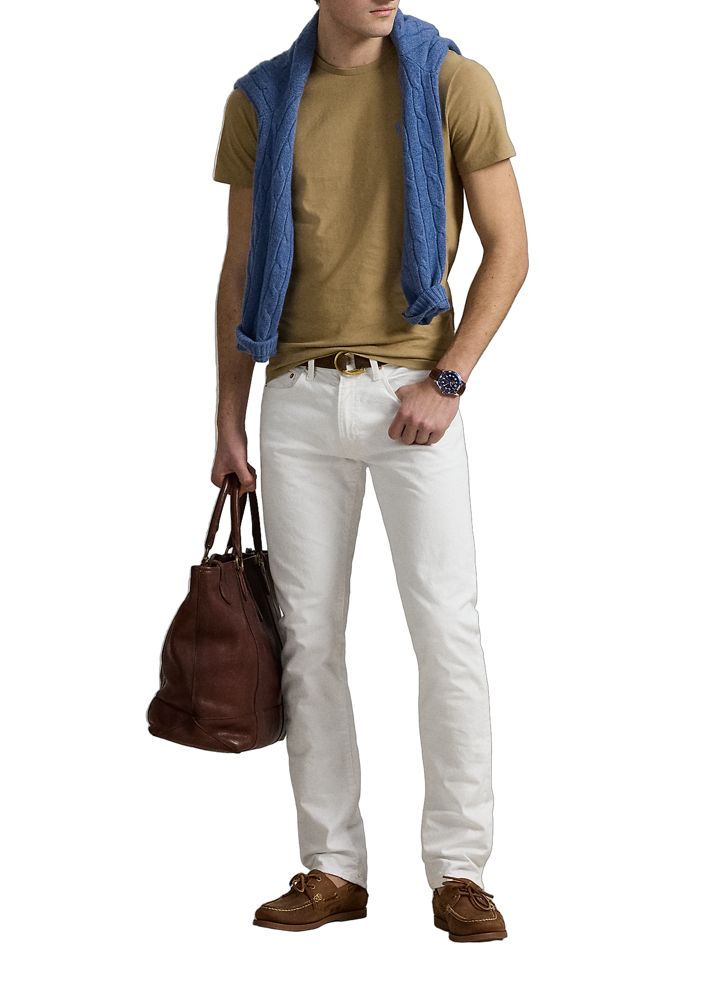 Classic Cotton T-Shirt POLO RALPH LAUREN Khaki