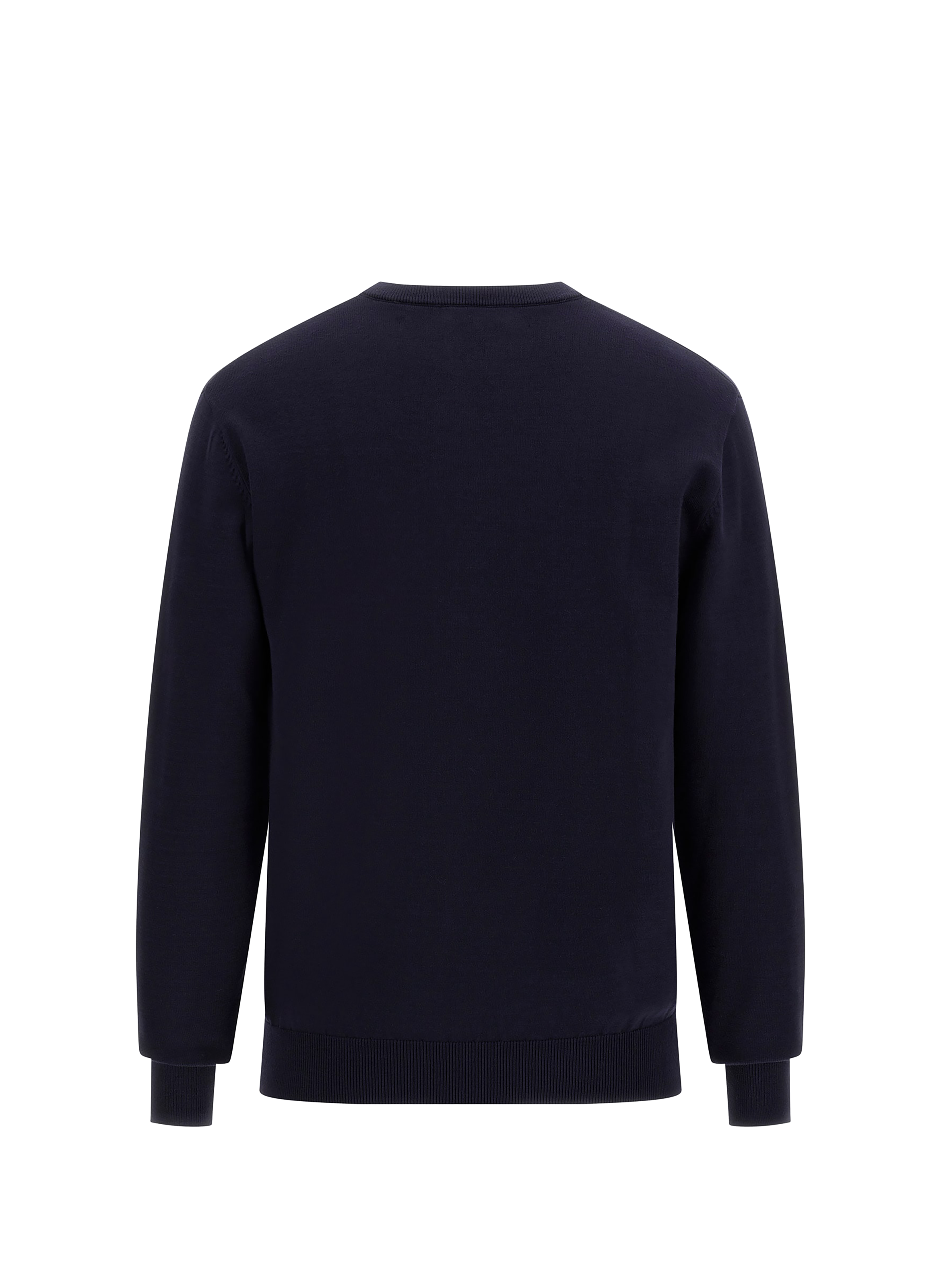 Pull droit col rond brodé GUESS Bleu