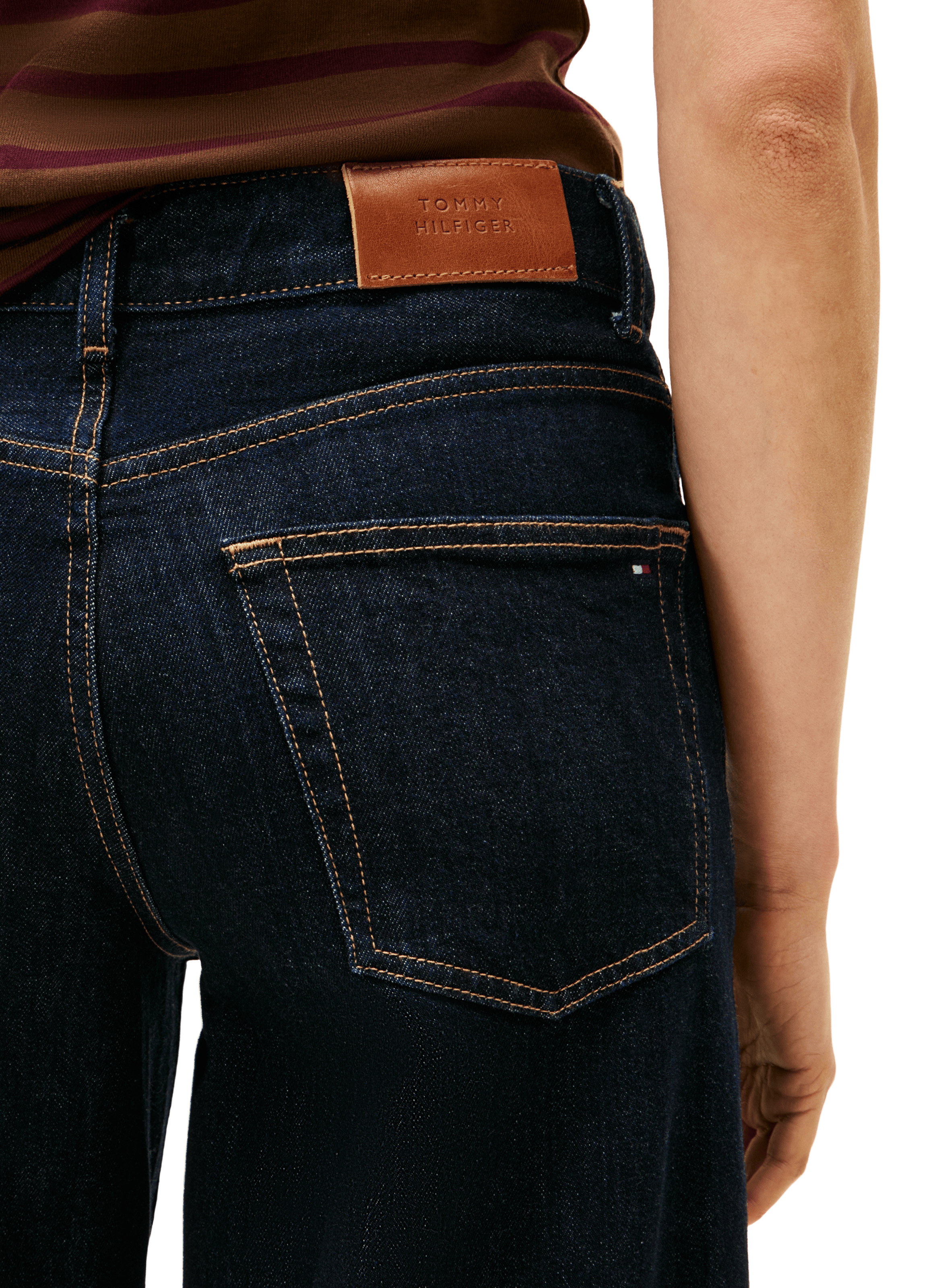 Jean ample en coton mélangé TOMMY HILFIGER Bleu