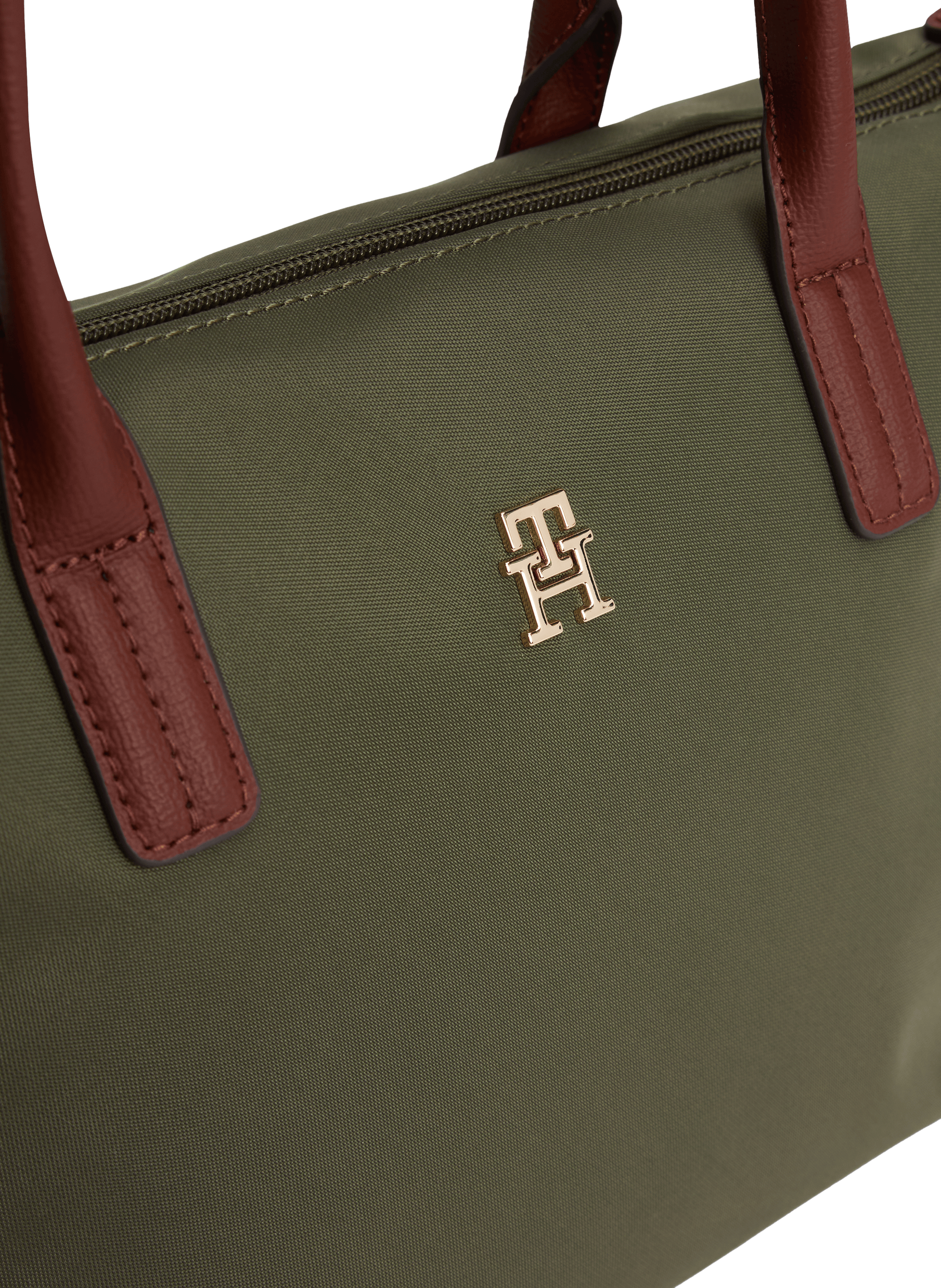 Sac à main en toile de nylon TOMMY HILFIGER Vert
