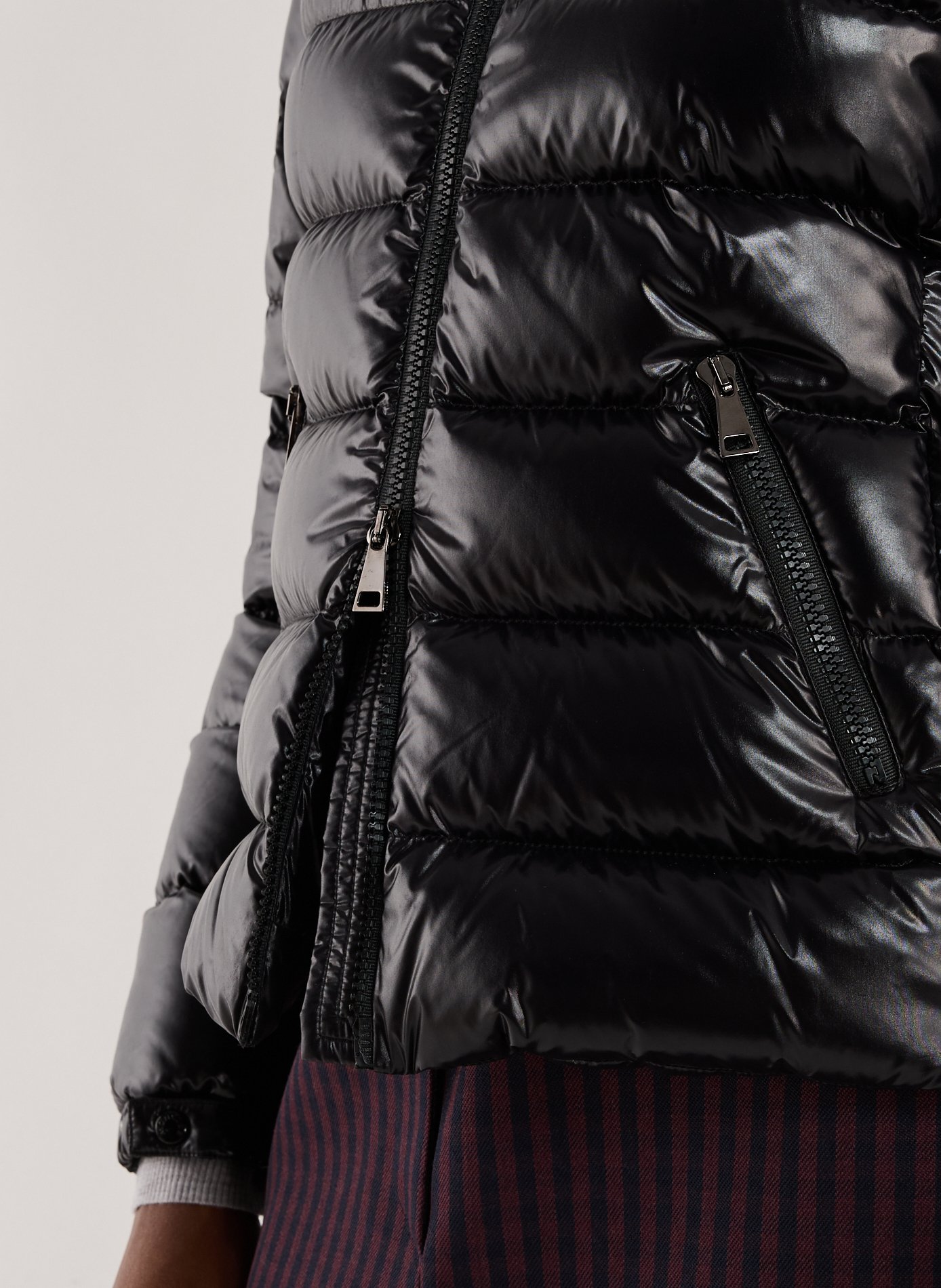 Hooded padded jacket MONCLER Black