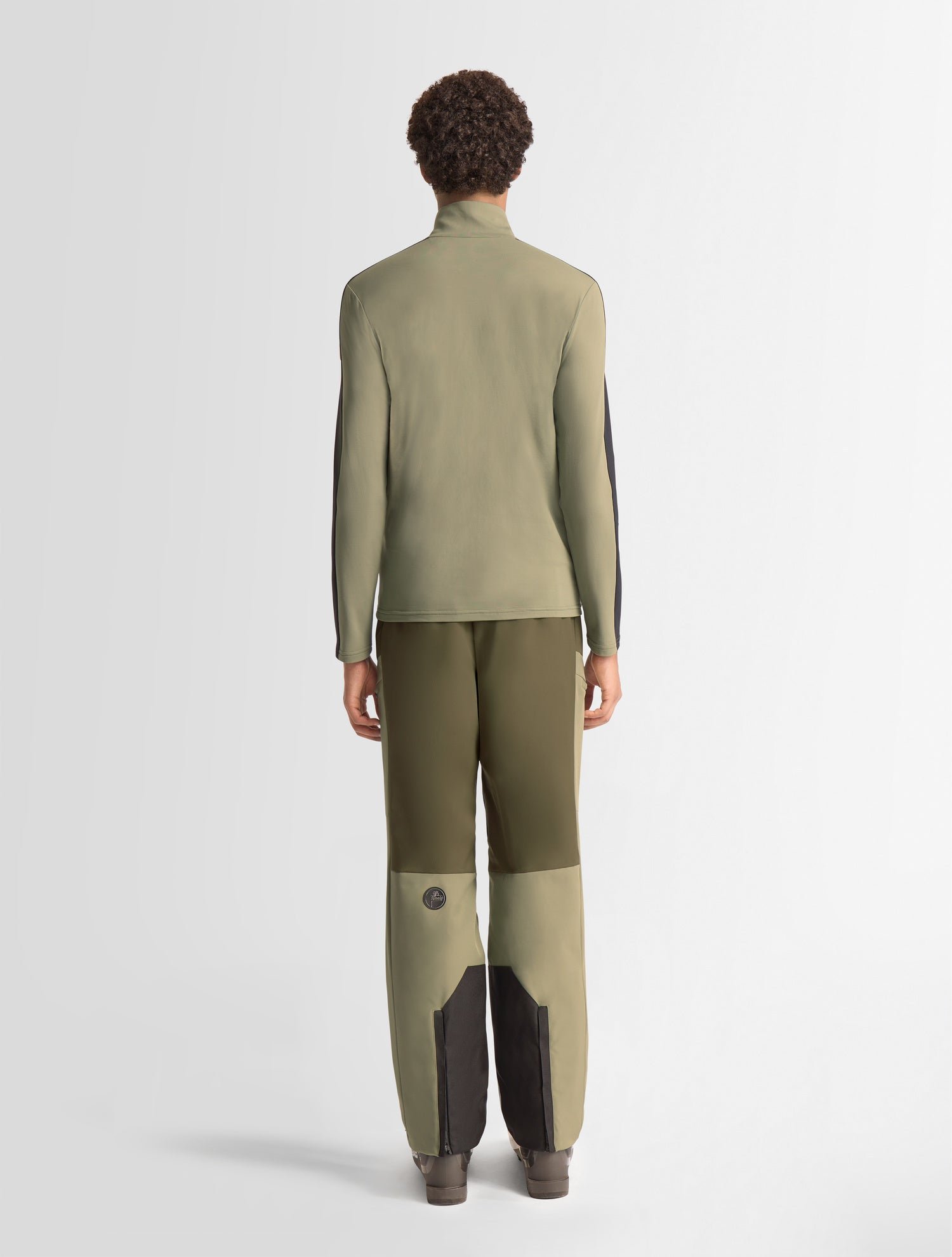 Sous pull de ski alpille col montant coupe ajustée FUSALP Kaki