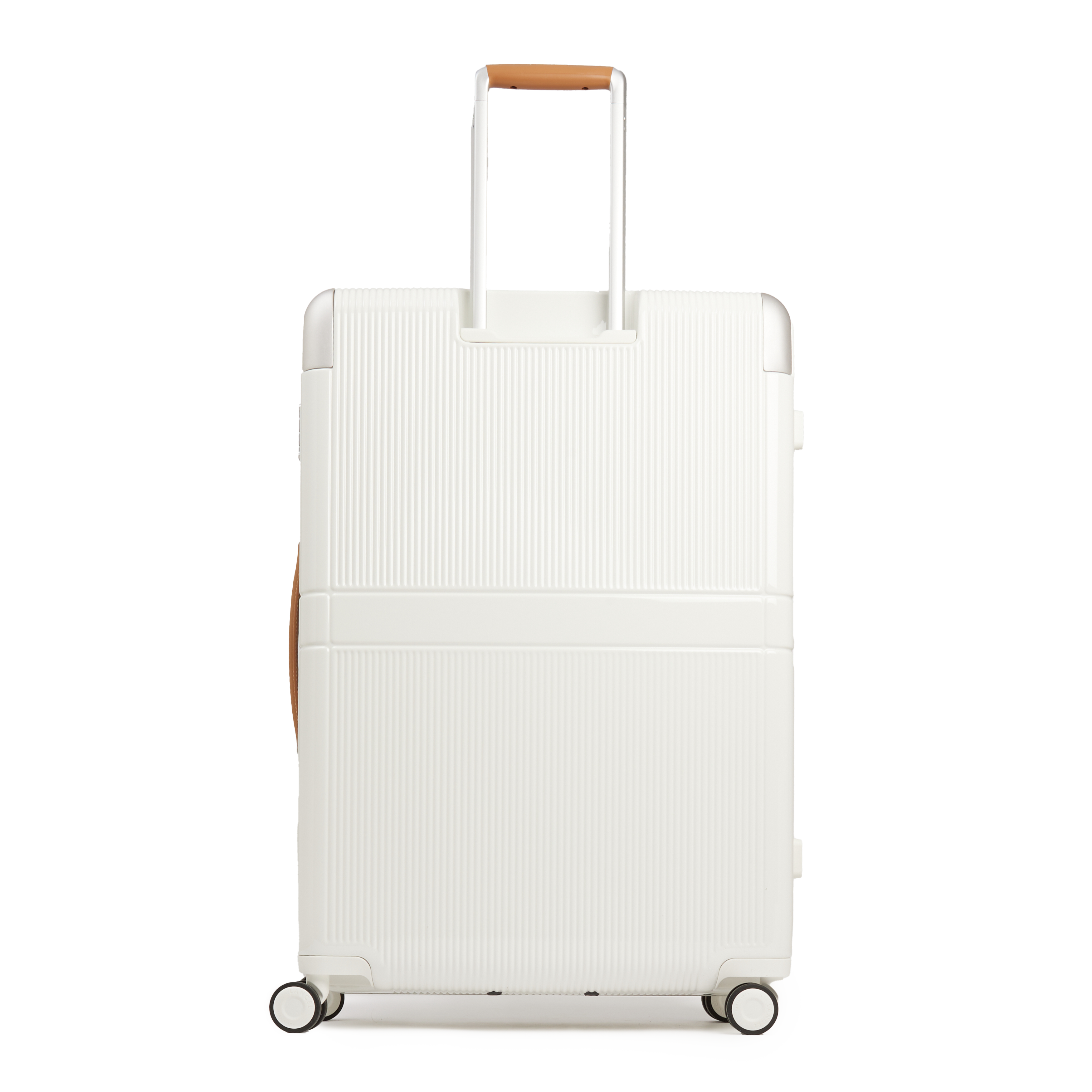 Valise large 4 roues empreinte de lancel en polycarbonate LANCEL Blanc