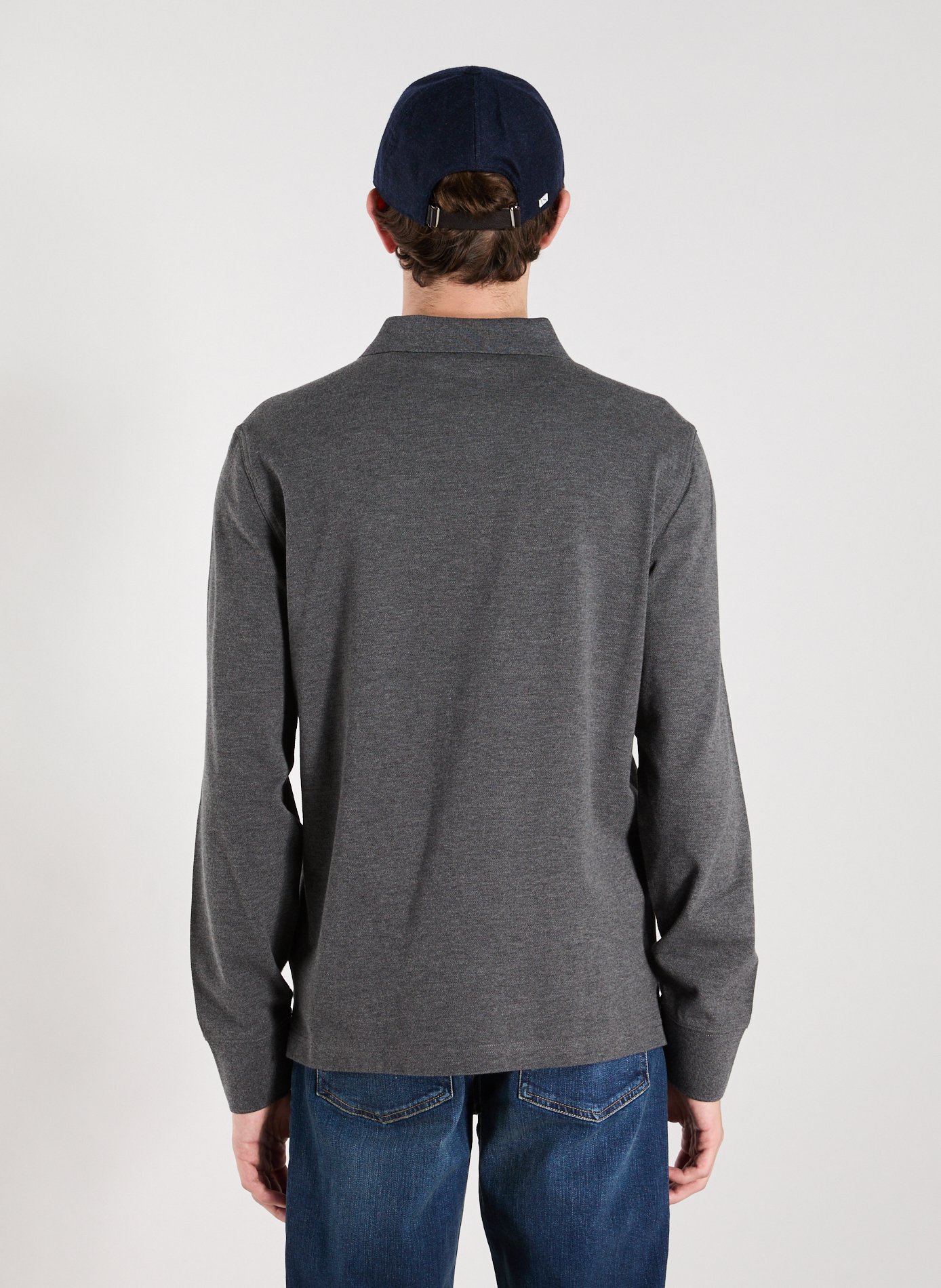 Houndstooth cashmere cap VARSITY Blue