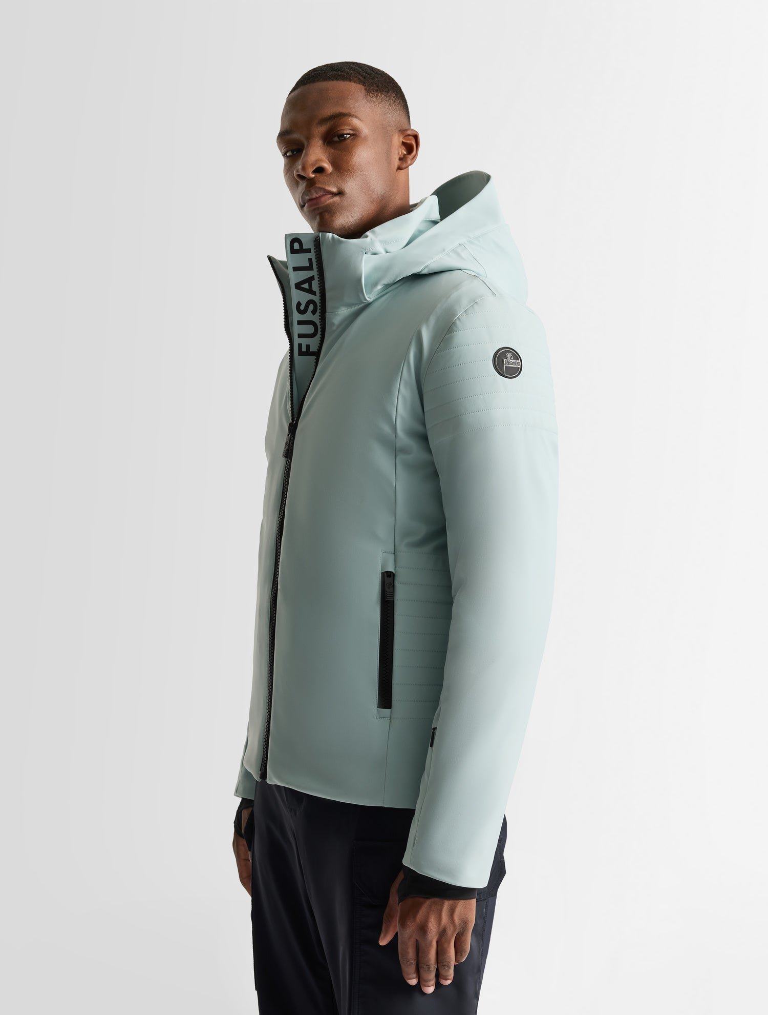 Veste de ski power col montant coupe regular FUSALP Bleu