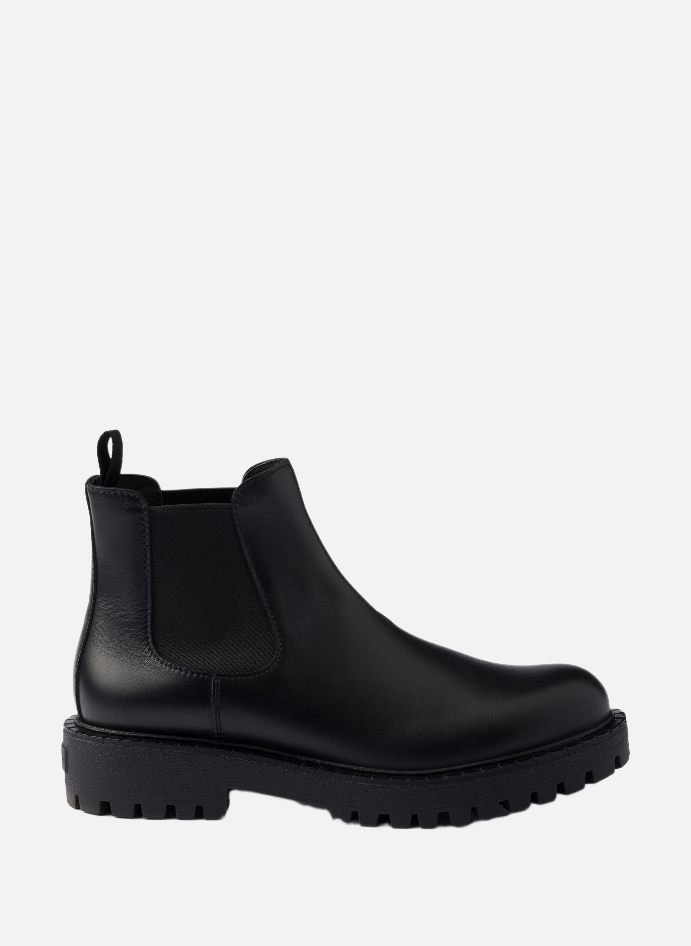 Bottines chelsea en cuir PRADA Noir