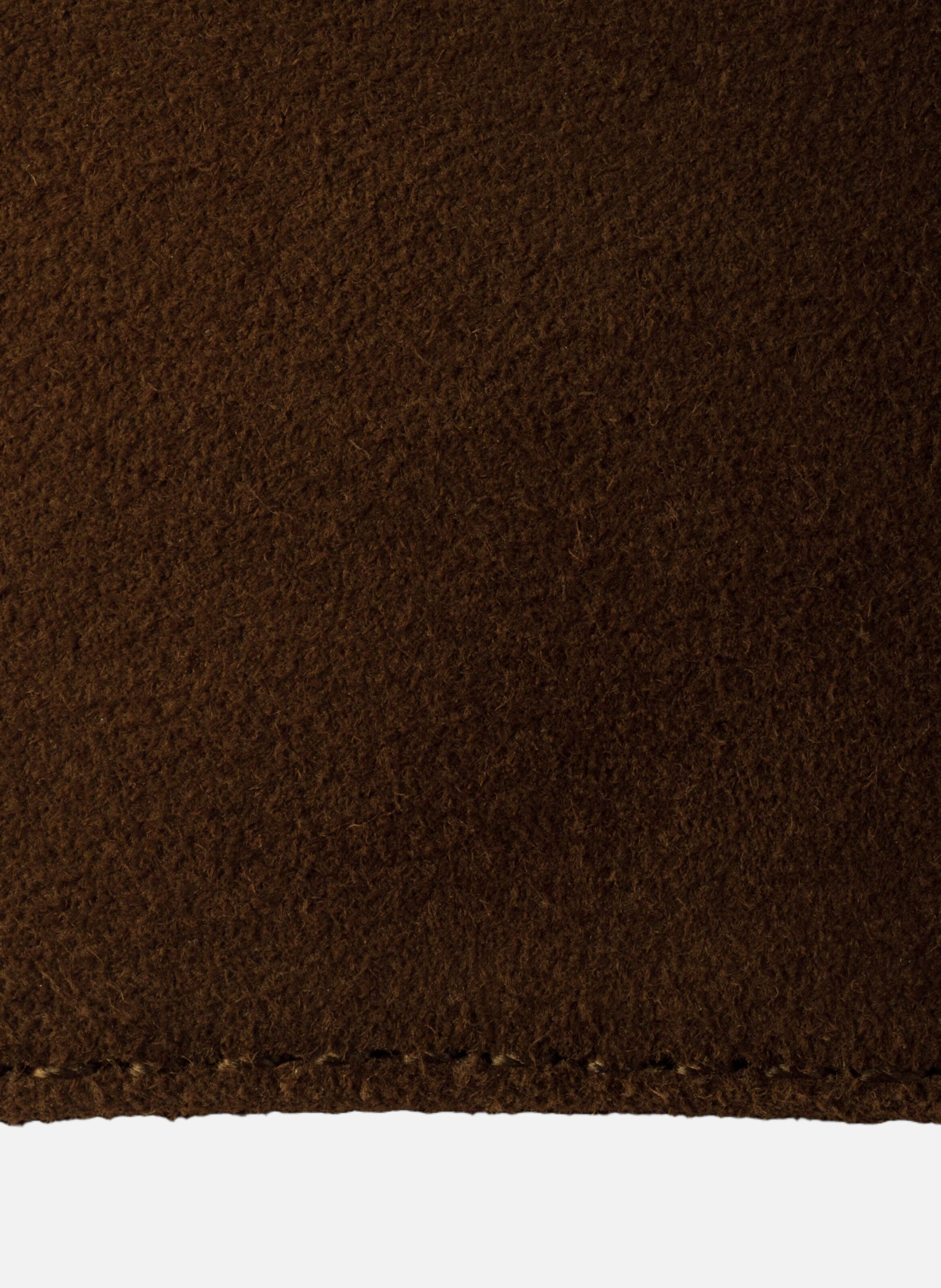 Sandales à plateforme en veau velours PRADA Marron