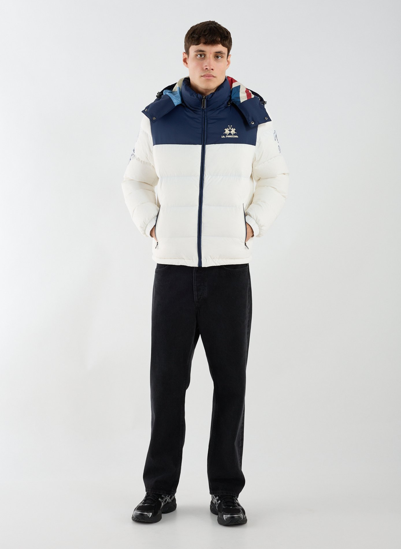 Reversible jacket with removable hood LA MARTINA Multicolour